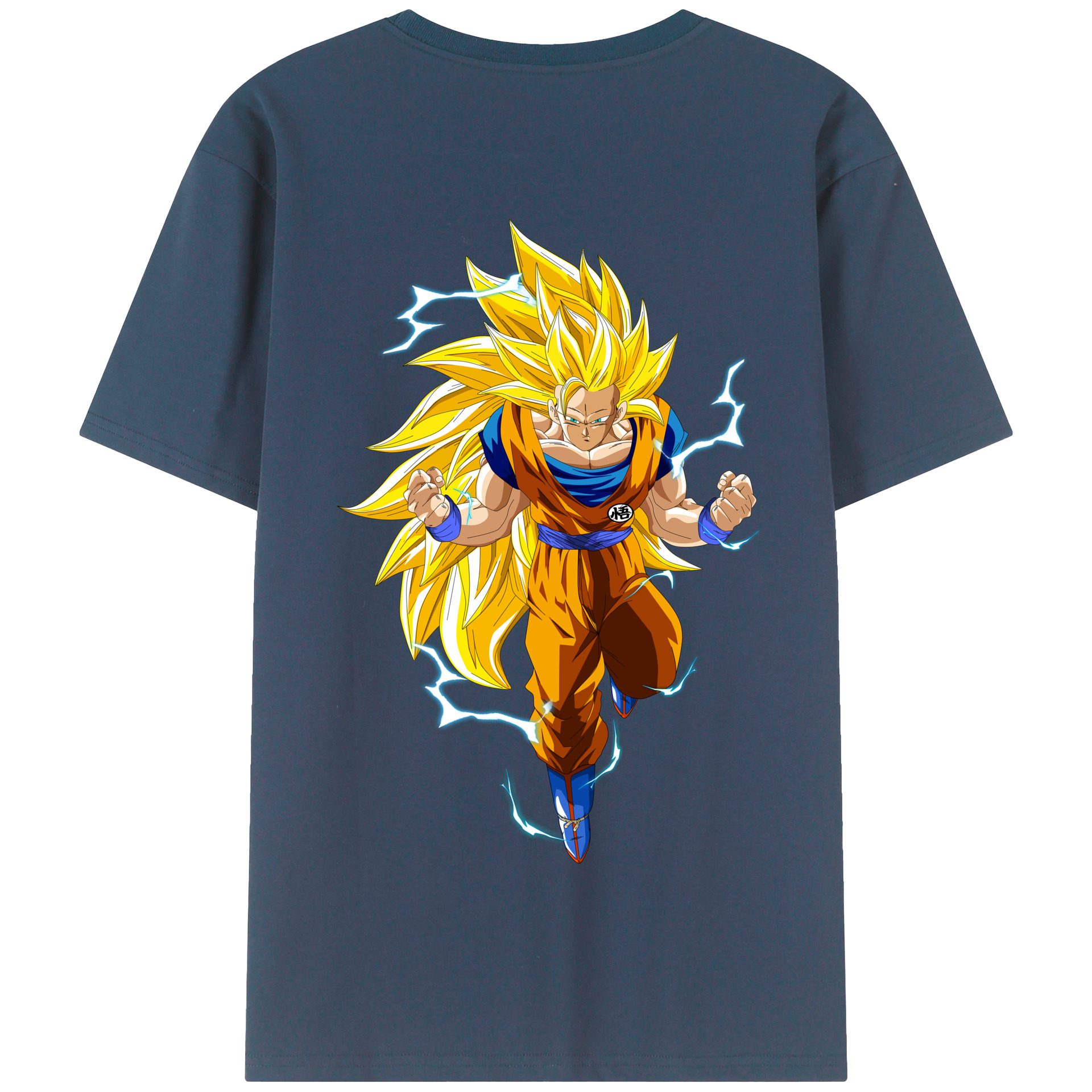 （画像用） ドラゴンボール 孫悟空（そん ごくう）Son Goku カカロット DRAGON BALL Kakarotto 綿100％半袖Tシャツ（背面プリント）