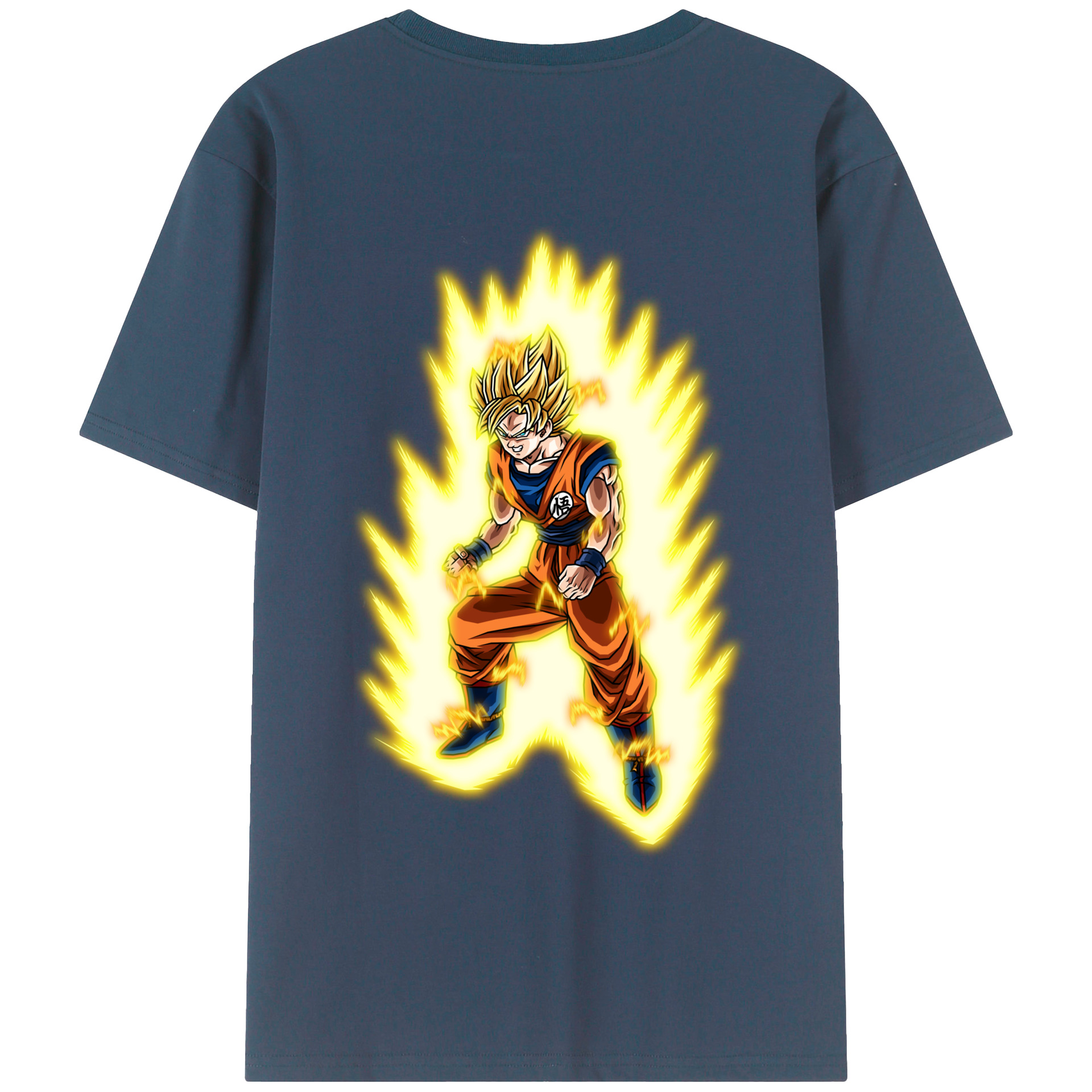 （画像用） ドラゴンボール 孫悟空（そん ごくう）Son Goku カカロット DRAGON BALL Kakarotto 綿100％半袖Tシャツ（背面プリント）