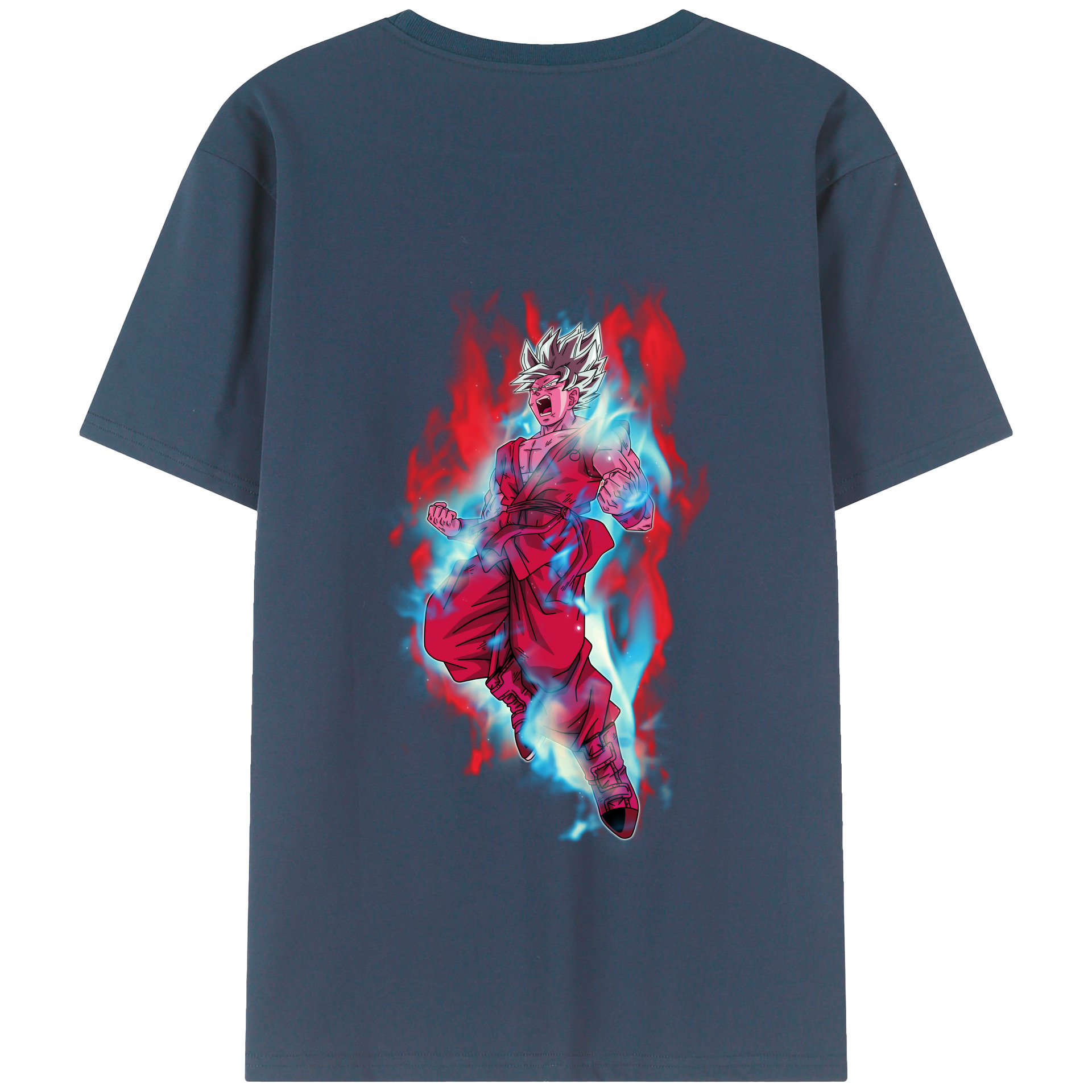 （画像用） ドラゴンボール 孫悟空（そん ごくう）Son Goku カカロット DRAGON BALL Kakarotto 綿100％半袖Tシャツ（背面プリント）