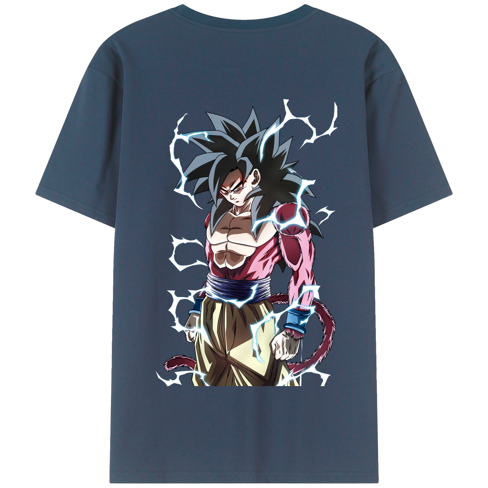 （画像用） ドラゴンボール 孫悟空（そん ごくう）Son Goku カカロット DRAGON BALL Kakarotto 綿100％半袖Tシャツ（背面プリント）
