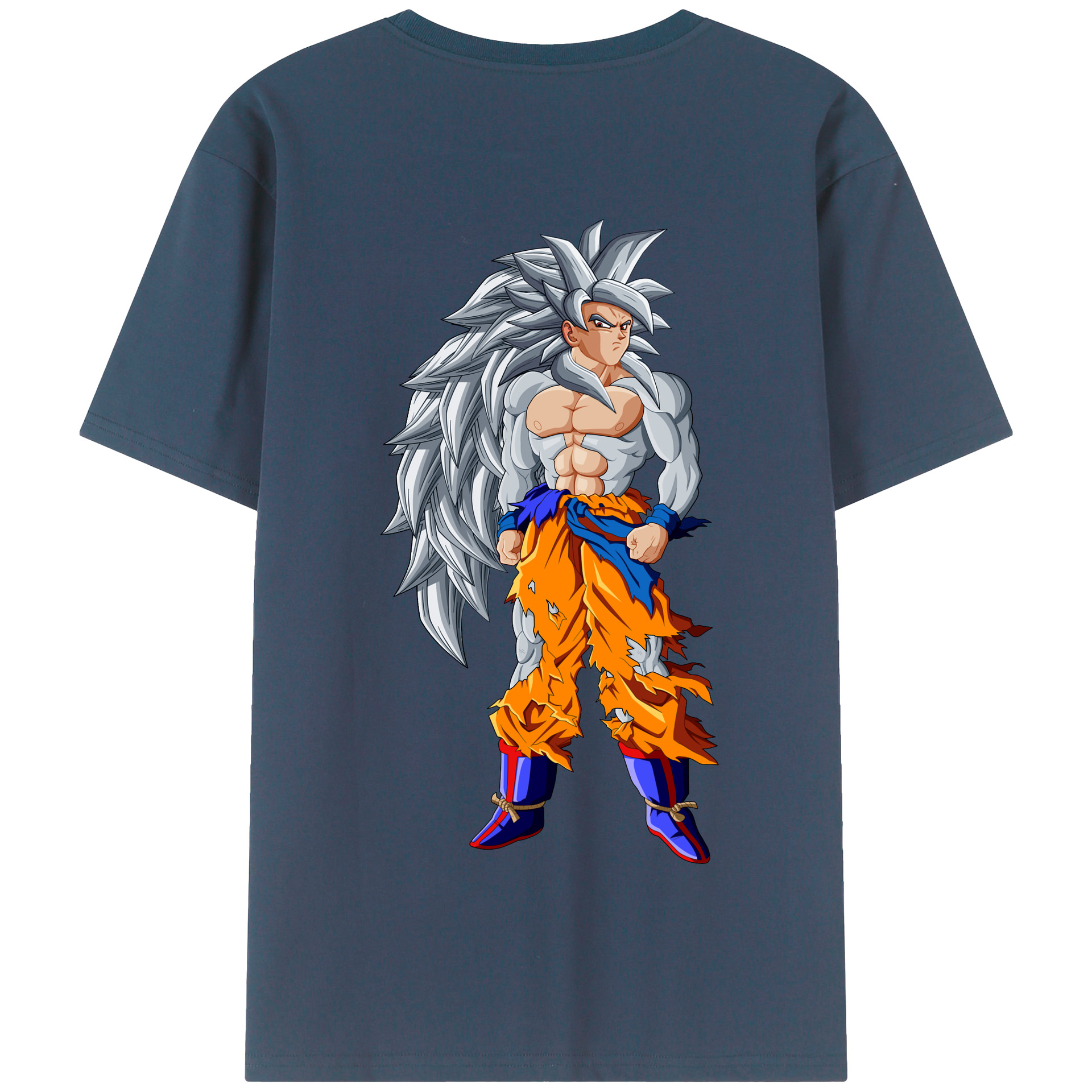 （画像用） ドラゴンボール 孫悟空（そん ごくう）Son Goku カカロット DRAGON BALL Kakarotto 綿100％半袖Tシャツ（背面プリント）