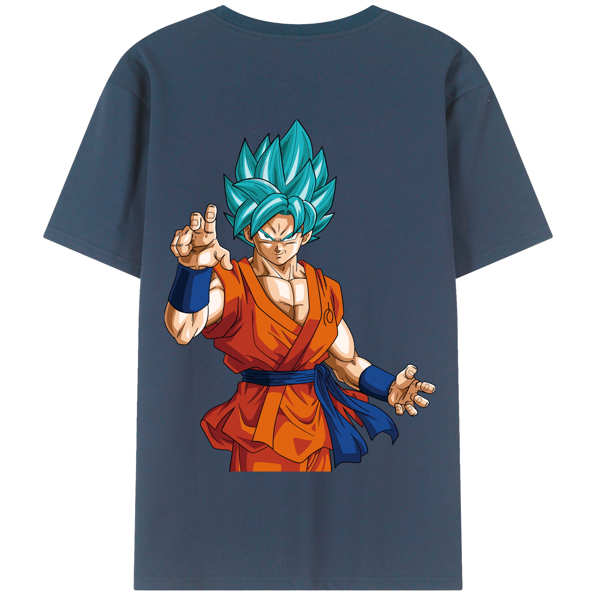 （画像用） ドラゴンボール 孫悟空（そん ごくう）Son Goku カカロット DRAGON BALL Kakarotto 綿100％半袖Tシャツ（背面プリント）