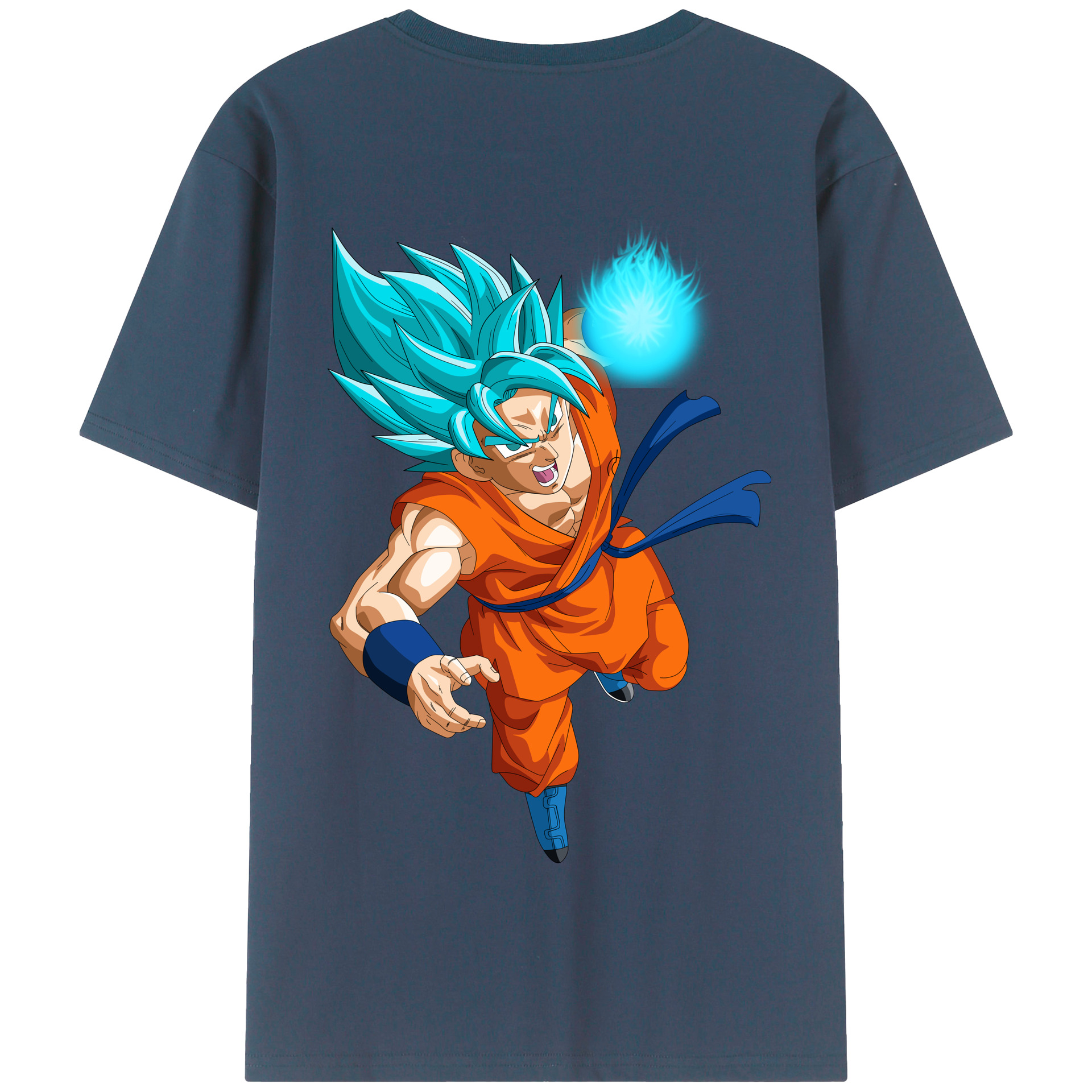 （画像用） ドラゴンボール 孫悟空（そん ごくう）Son Goku カカロット DRAGON BALL Kakarotto 綿100％半袖Tシャツ（背面プリント）