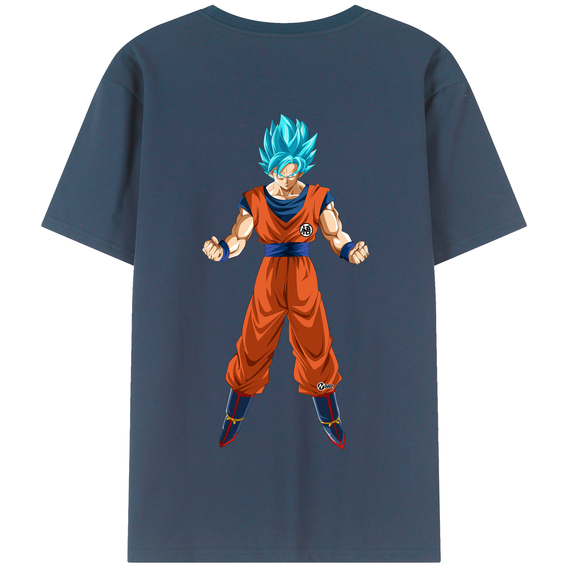 （画像用） ドラゴンボール 孫悟空（そん ごくう）Son Goku カカロット DRAGON BALL Kakarotto 綿100％半袖Tシャツ（背面プリント）