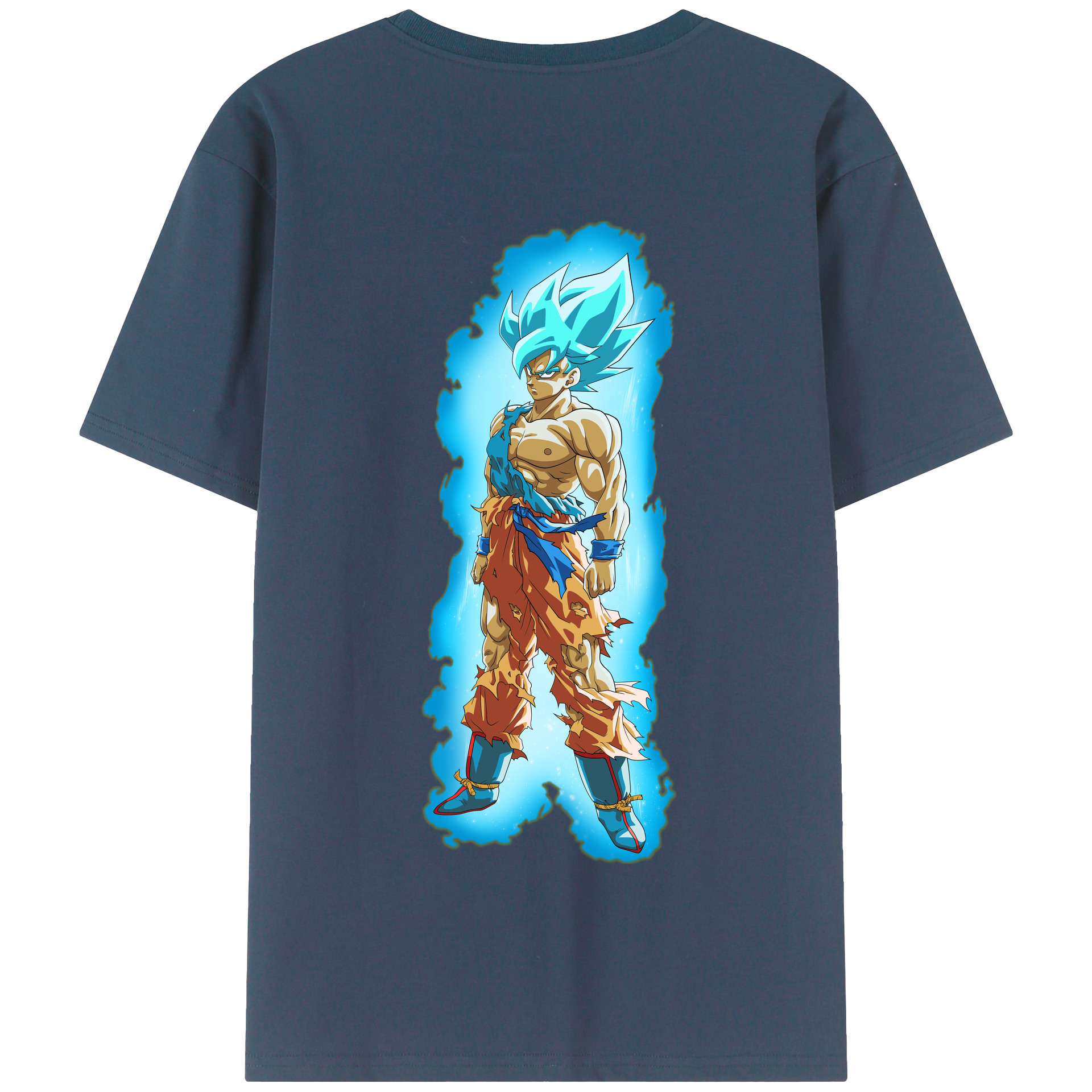 （画像用） ドラゴンボール 孫悟空（そん ごくう）Son Goku カカロット DRAGON BALL Kakarotto 綿100％半袖Tシャツ（背面プリント）