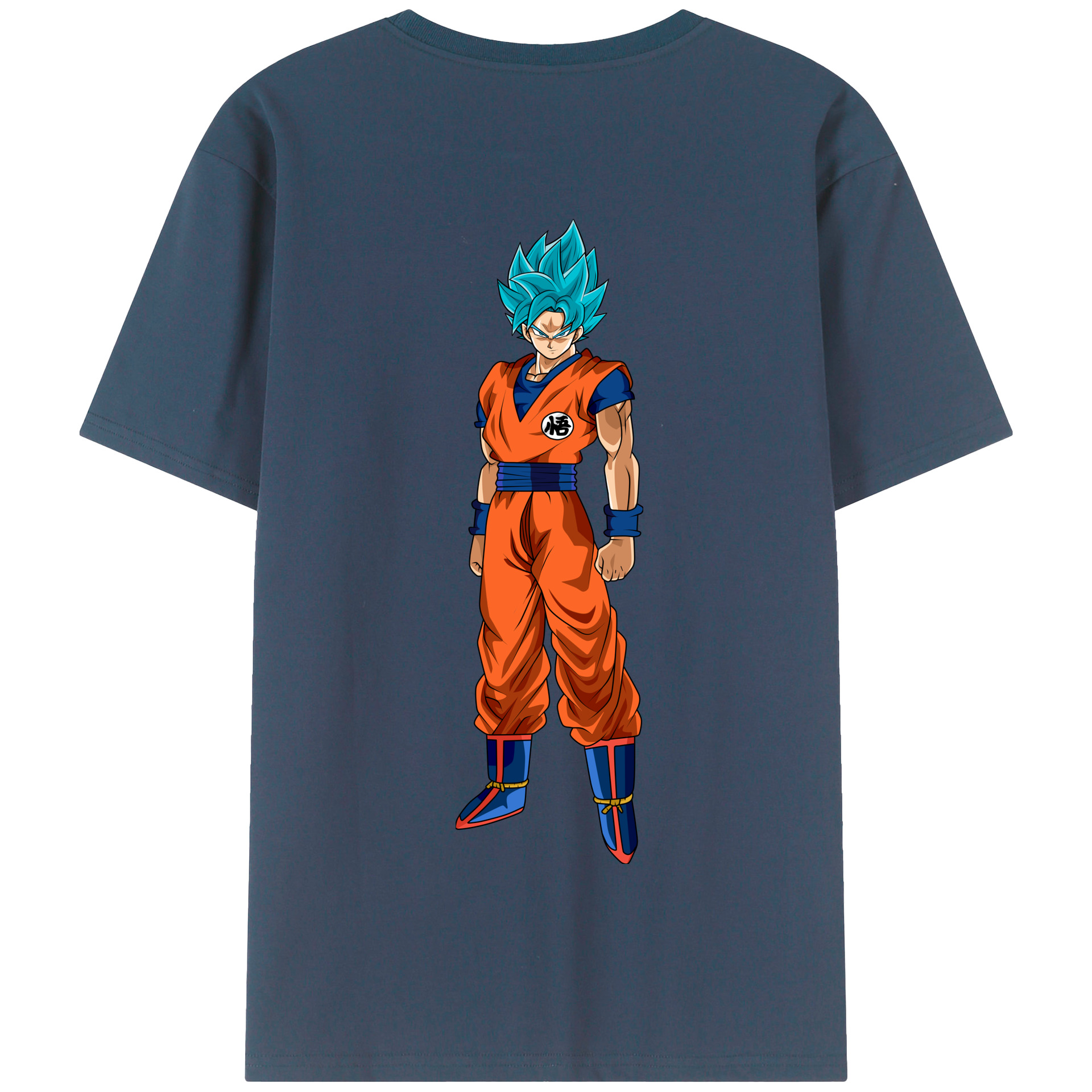 （画像用） ドラゴンボール 孫悟空（そん ごくう）Son Goku カカロット DRAGON BALL Kakarotto 綿100％半袖Tシャツ（背面プリント）