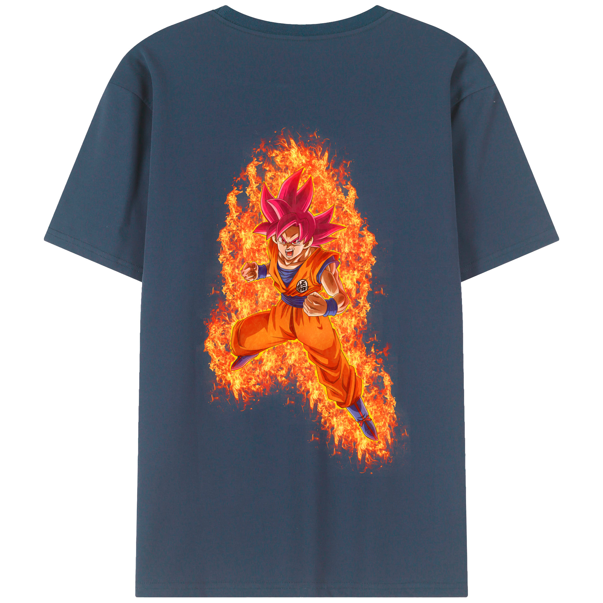 （画像用） ドラゴンボール 孫悟空（そん ごくう）Son Goku カカロット DRAGON BALL Kakarotto 綿100％半袖Tシャツ（背面プリント）