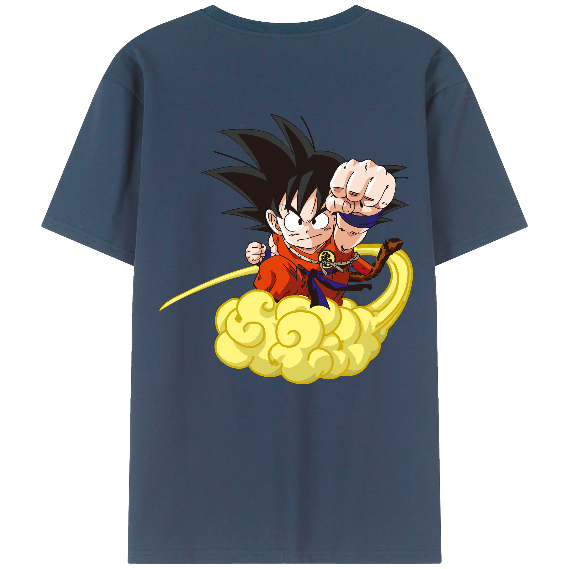 （画像用） ドラゴンボール 孫悟空（そん ごくう）Son Goku カカロット DRAGON BALL Kakarotto 綿100％半袖Tシャツ（背面プリント）