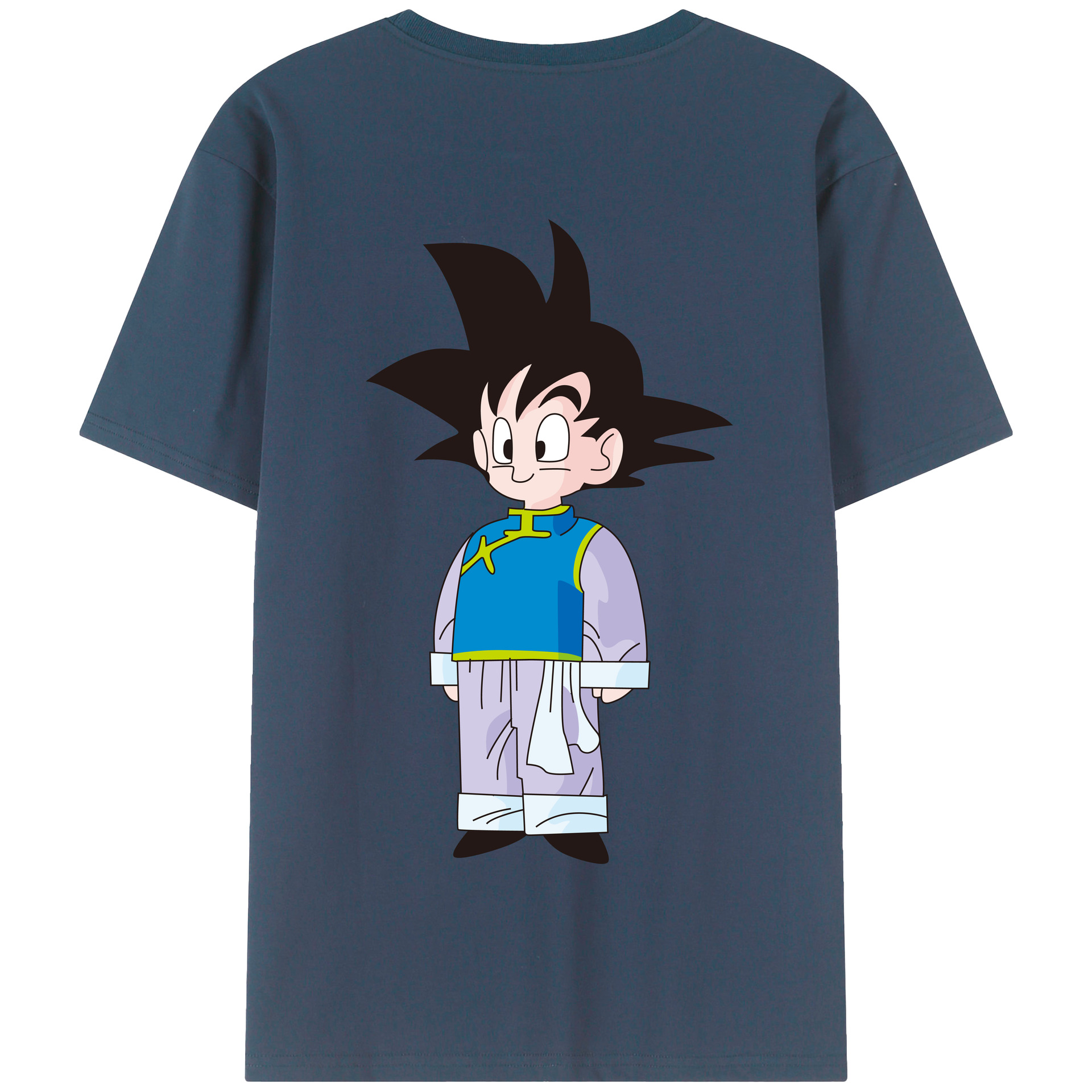 （画像用） ドラゴンボール 孫悟空（そん ごくう）Son Goku カカロット DRAGON BALL Kakarotto 綿100％半袖Tシャツ（背面プリント）