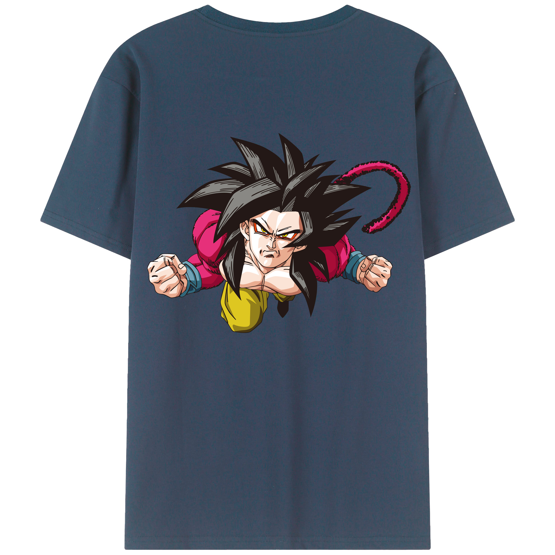 （画像用） ドラゴンボール 孫悟空（そん ごくう）Son Goku カカロット DRAGON BALL Kakarotto 綿100％半袖Tシャツ（背面プリント）