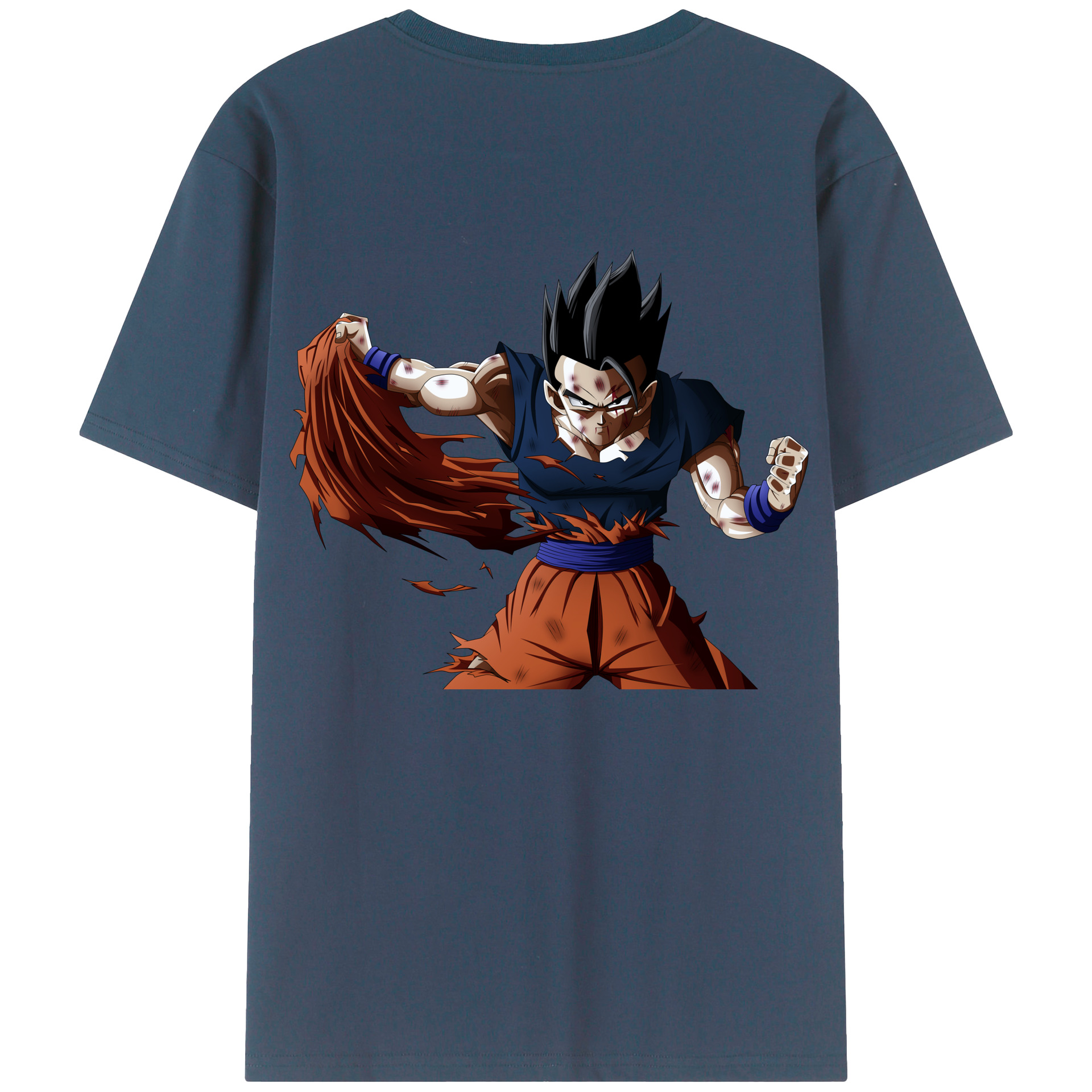 （画像用） ドラゴンボール ベジータ四世（Bejīta Yonsei）DRAGON BALL Vegeta IV 綿100％半袖Tシャツ（背面プリント）