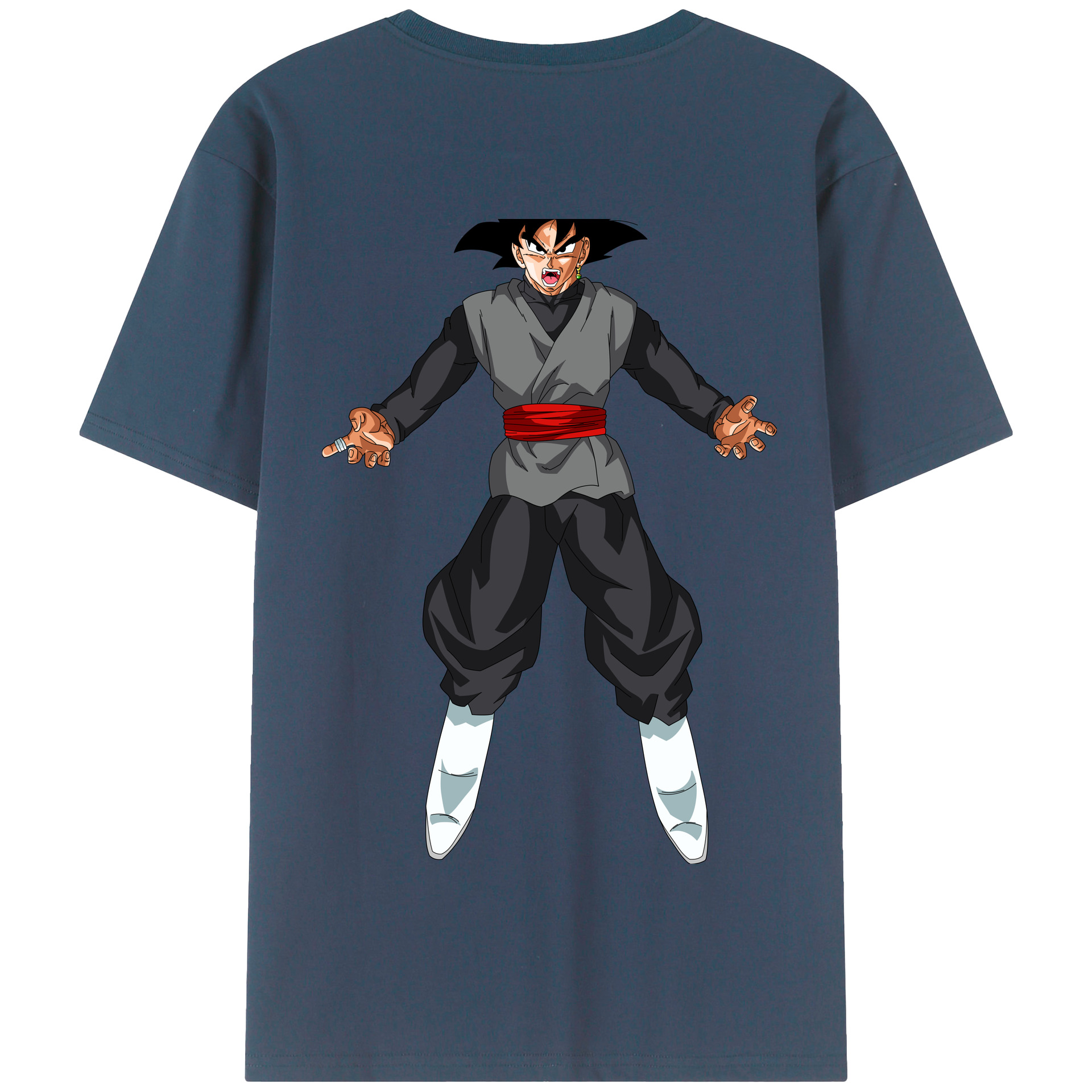 （画像用） ドラゴンボール ベジータ四世（Bejīta Yonsei）DRAGON BALL Vegeta IV 綿100％半袖Tシャツ（背面プリント）