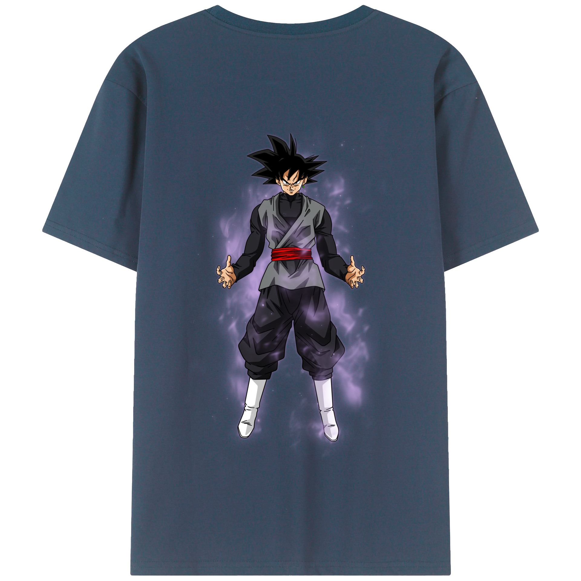 （画像用） ドラゴンボール ベジータ四世（Bejīta Yonsei）DRAGON BALL Vegeta IV 綿100％半袖Tシャツ（背面プリント）