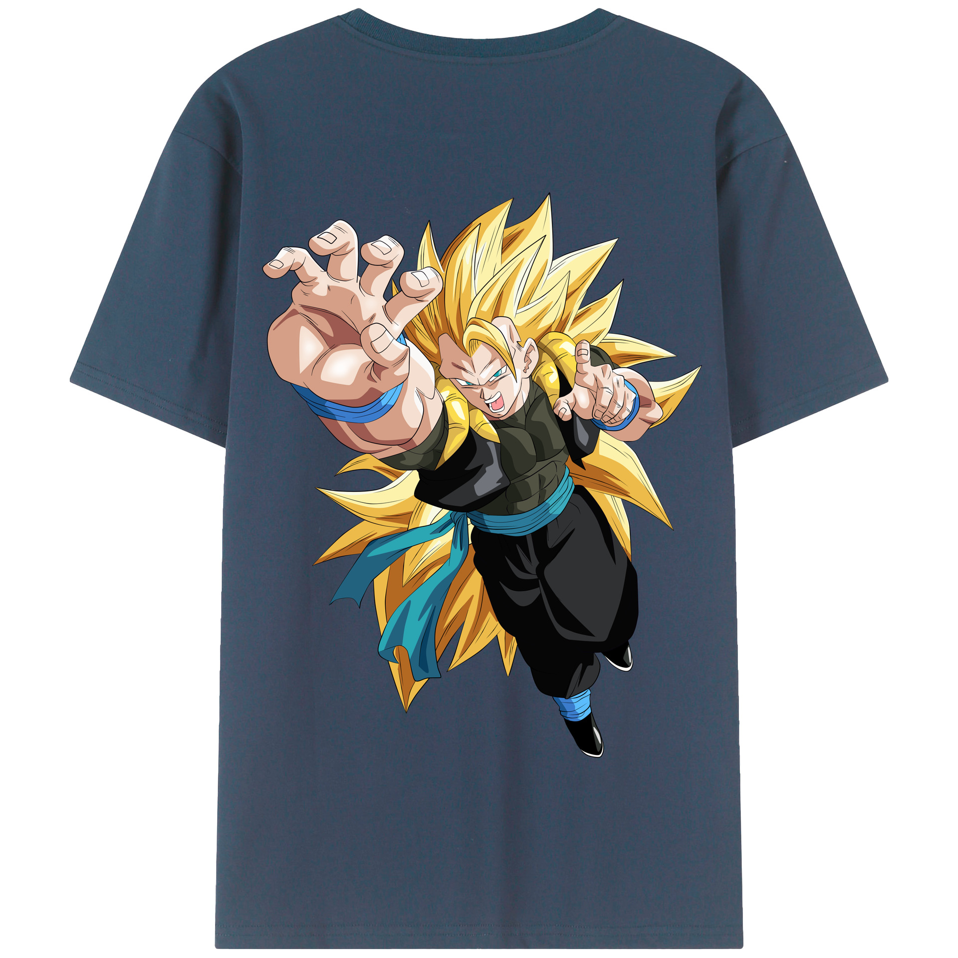 （画像用） ドラゴンボール ベジータ四世（Bejīta Yonsei）DRAGON BALL Vegeta IV 綿100％半袖Tシャツ（背面プリント）