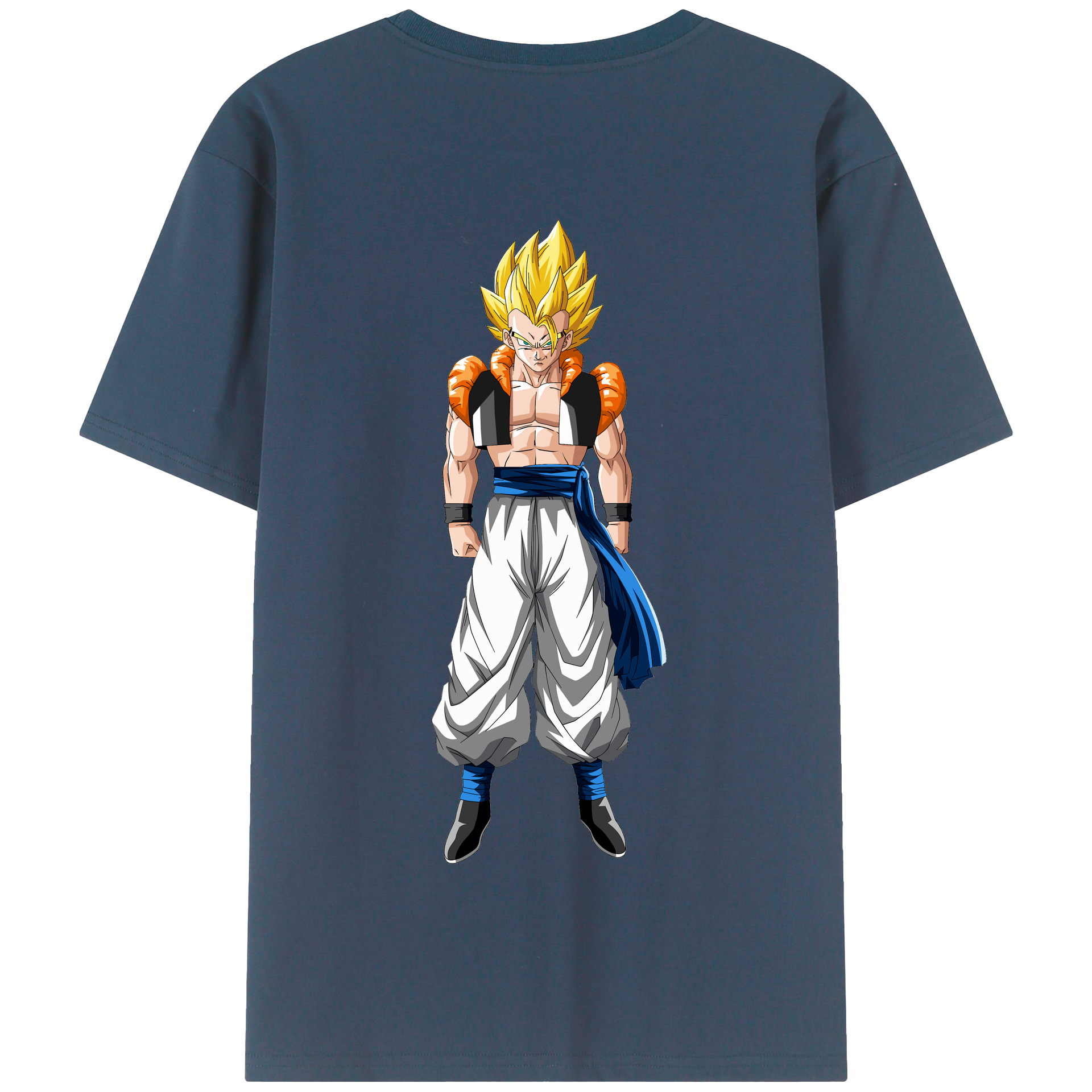 （画像用） ドラゴンボール ベジータ四世（Bejīta Yonsei）DRAGON BALL Vegeta IV 綿100％半袖Tシャツ（背面プリント）