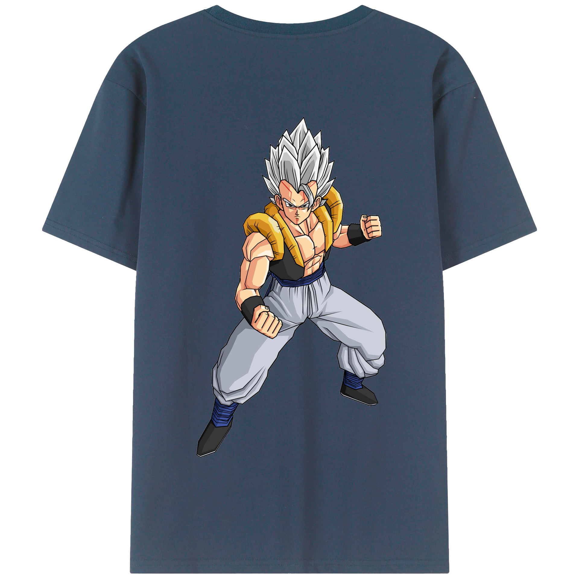 （画像用） ドラゴンボール ベジータ四世（Bejīta Yonsei）DRAGON BALL Vegeta IV 綿100％半袖Tシャツ（背面プリント）