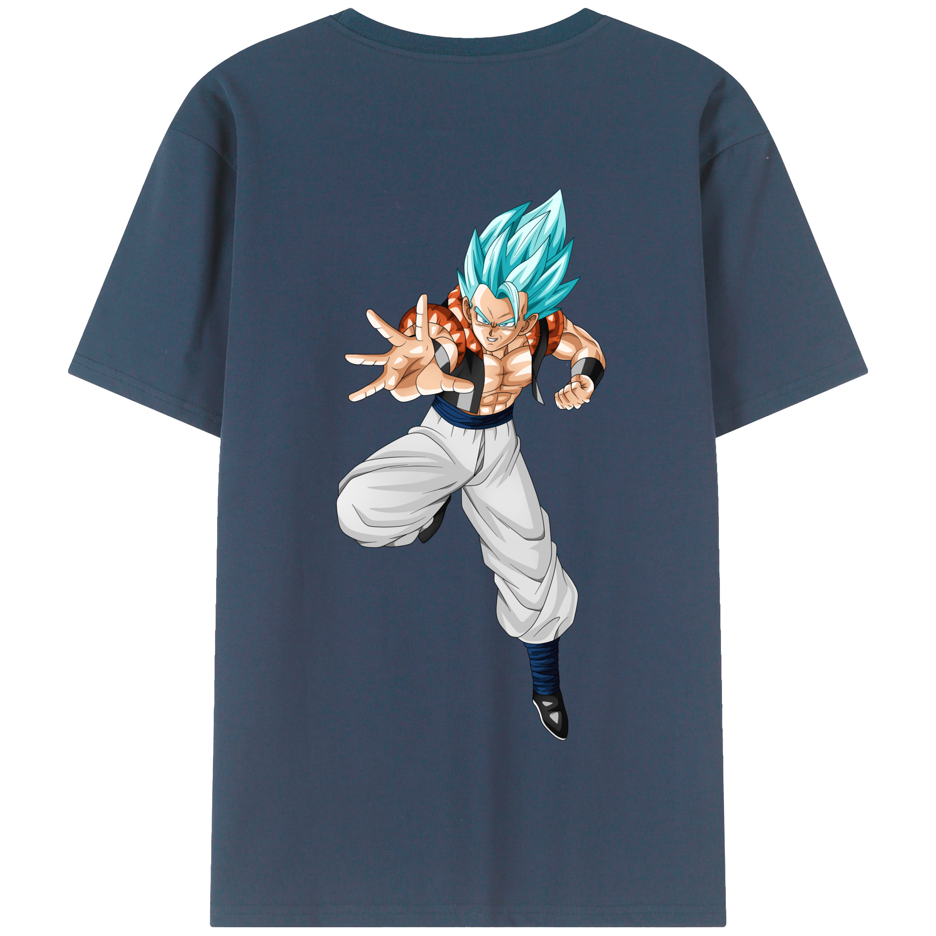 （画像用） ドラゴンボール ベジータ四世（Bejīta Yonsei）DRAGON BALL Vegeta IV 綿100％半袖Tシャツ（背面プリント）