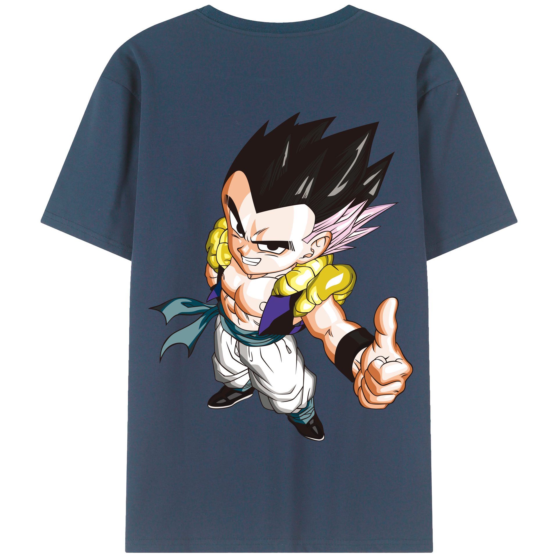（画像用） ドラゴンボール ベジータ四世（Bejīta Yonsei）DRAGON BALL Vegeta IV 綿100％半袖Tシャツ（背面プリント）