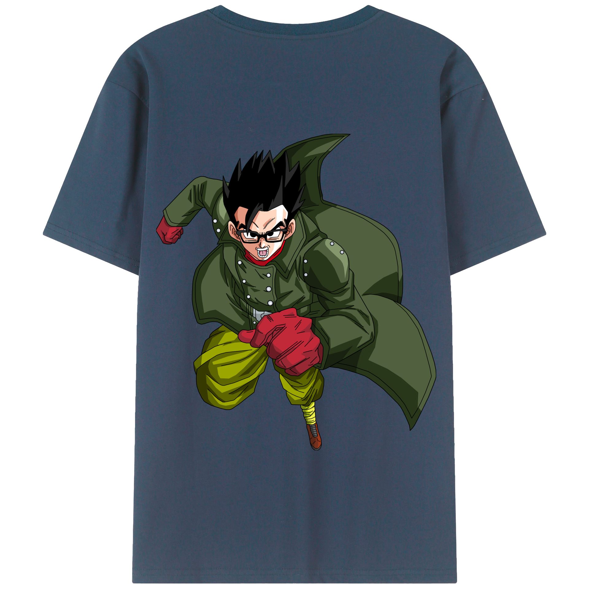 （画像用） ドラゴンボール 孫 悟飯（そんごはん）DRAGON BALL Son Gohan 綿100％半袖Tシャツ（背面プリント）