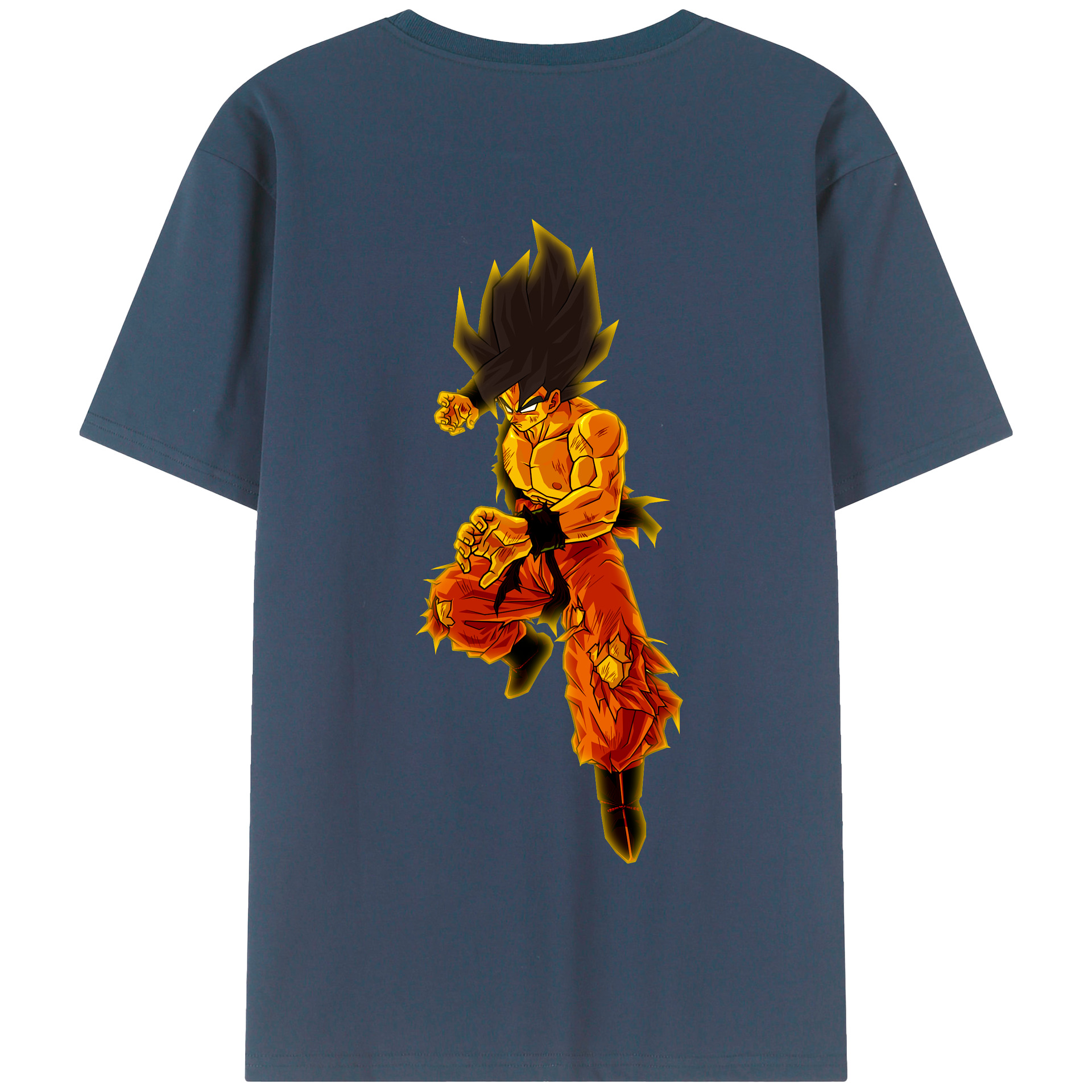 （画像用） ドラゴンボール 孫 悟飯（そんごはん）DRAGON BALL Son Gohan 綿100％半袖Tシャツ（背面プリント）