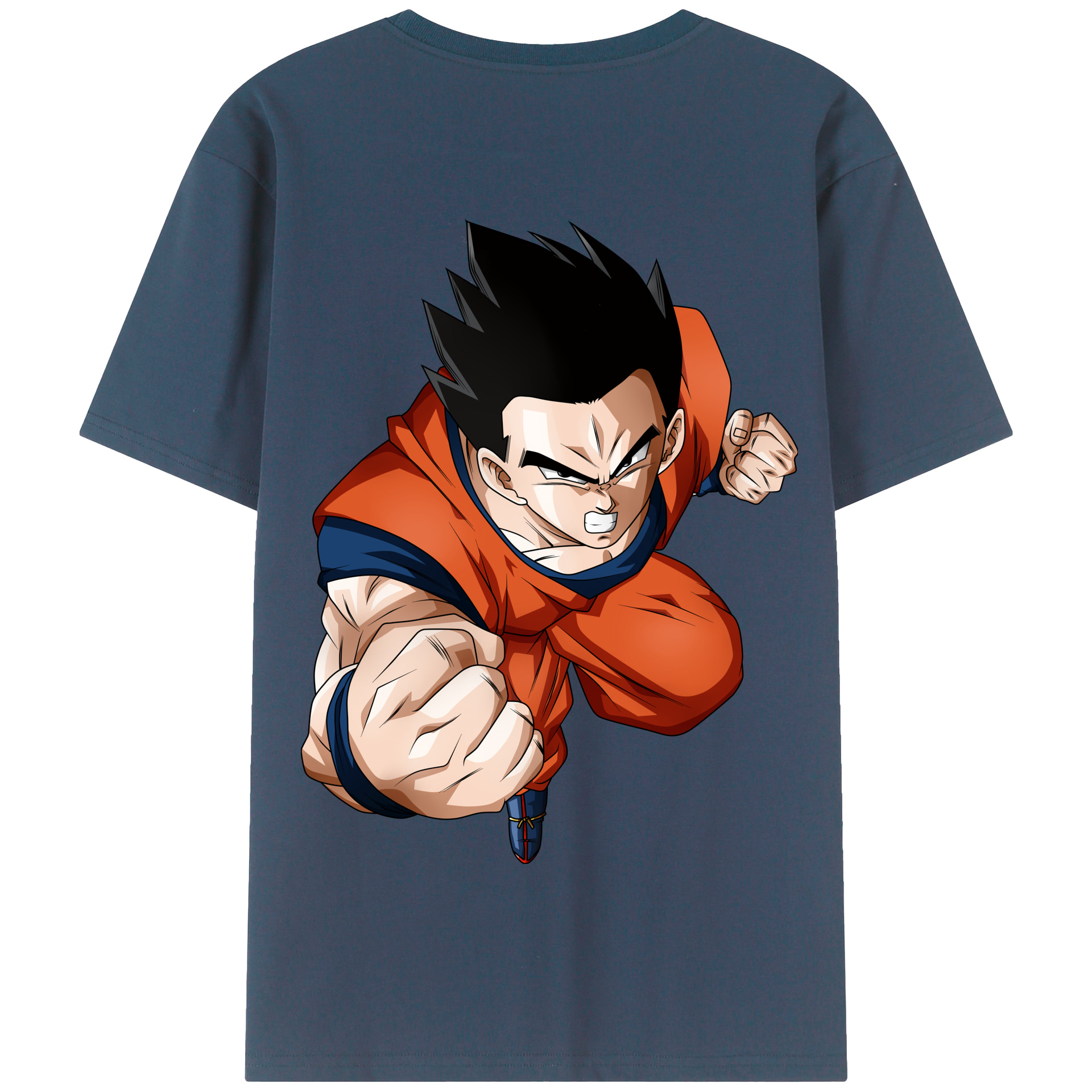 （画像用） ドラゴンボール 孫 悟飯（そんごはん）DRAGON BALL Son Gohan 綿100％半袖Tシャツ（背面プリント）
