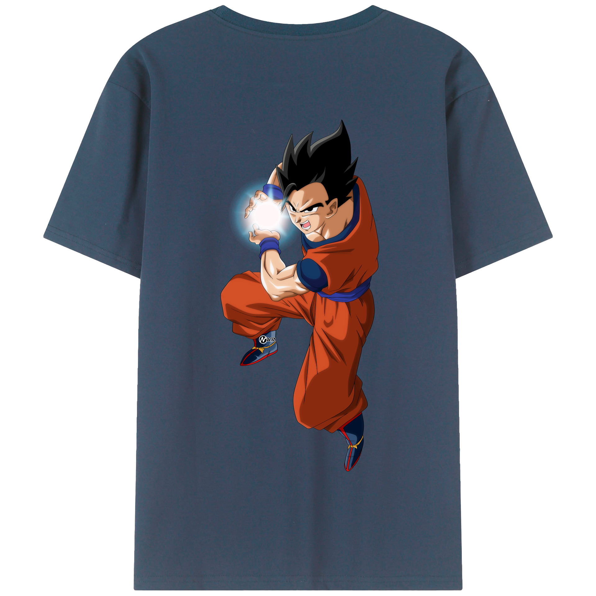 （画像用） ドラゴンボール 孫 悟飯（そんごはん）DRAGON BALL Son Gohan 綿100％半袖Tシャツ（背面プリント）