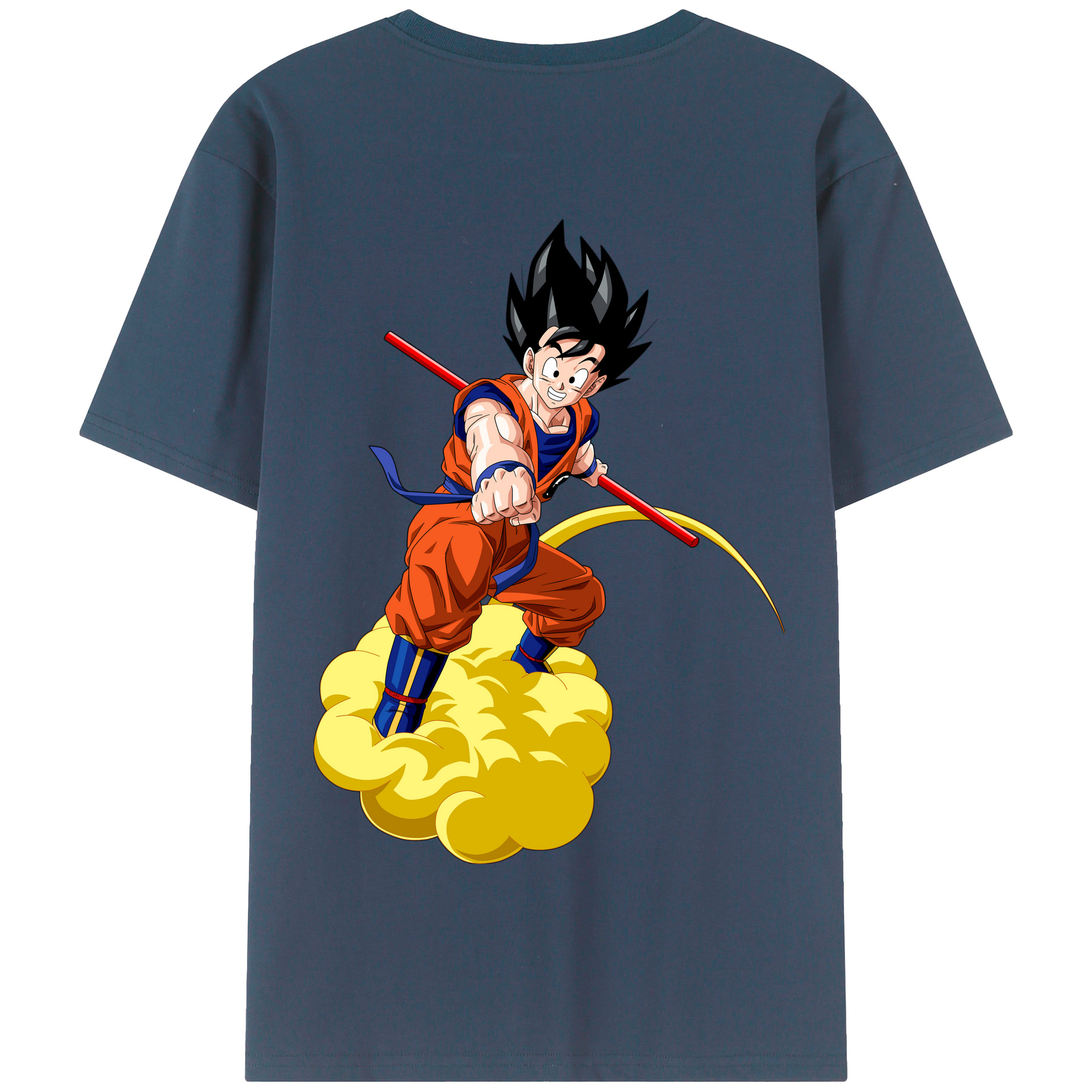 （画像用） ドラゴンボール 孫 悟飯（そんごはん）DRAGON BALL Son Gohan 綿100％半袖Tシャツ（背面プリント）