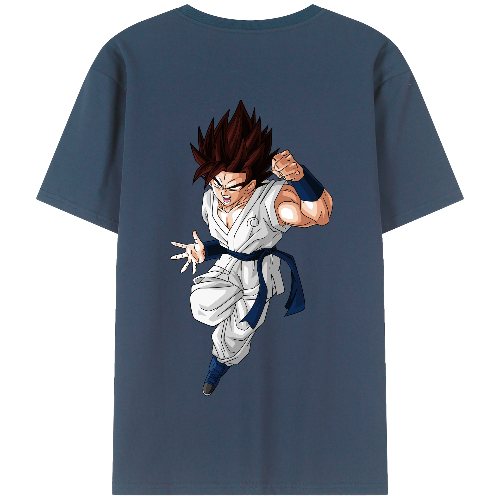 （画像用） ドラゴンボール 孫 悟飯（そんごはん）DRAGON BALL Son Gohan 綿100％半袖Tシャツ（背面プリント）