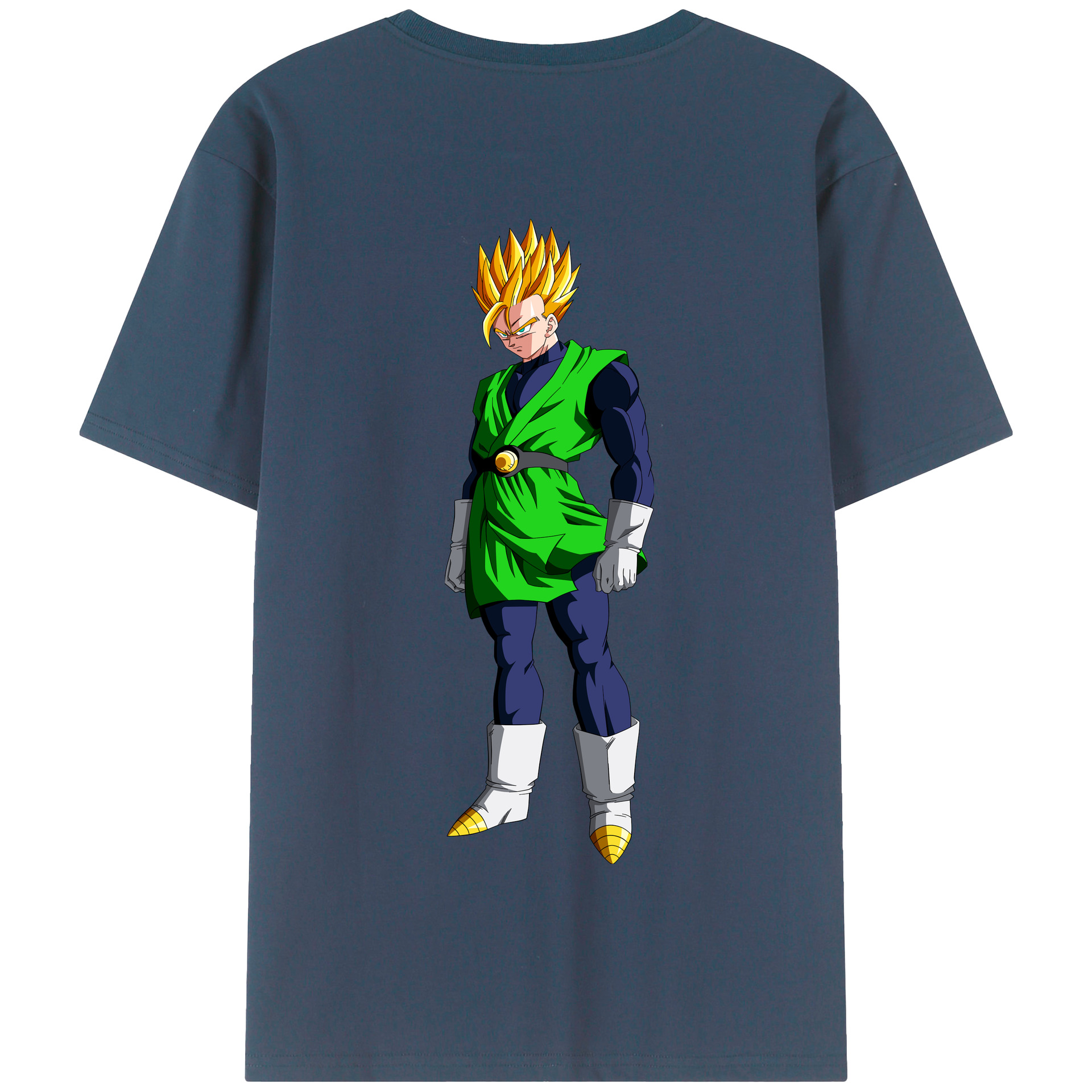 （画像用） ドラゴンボール 孫 悟飯（そんごはん）DRAGON BALL Son Gohan 綿100％半袖Tシャツ（背面プリント）