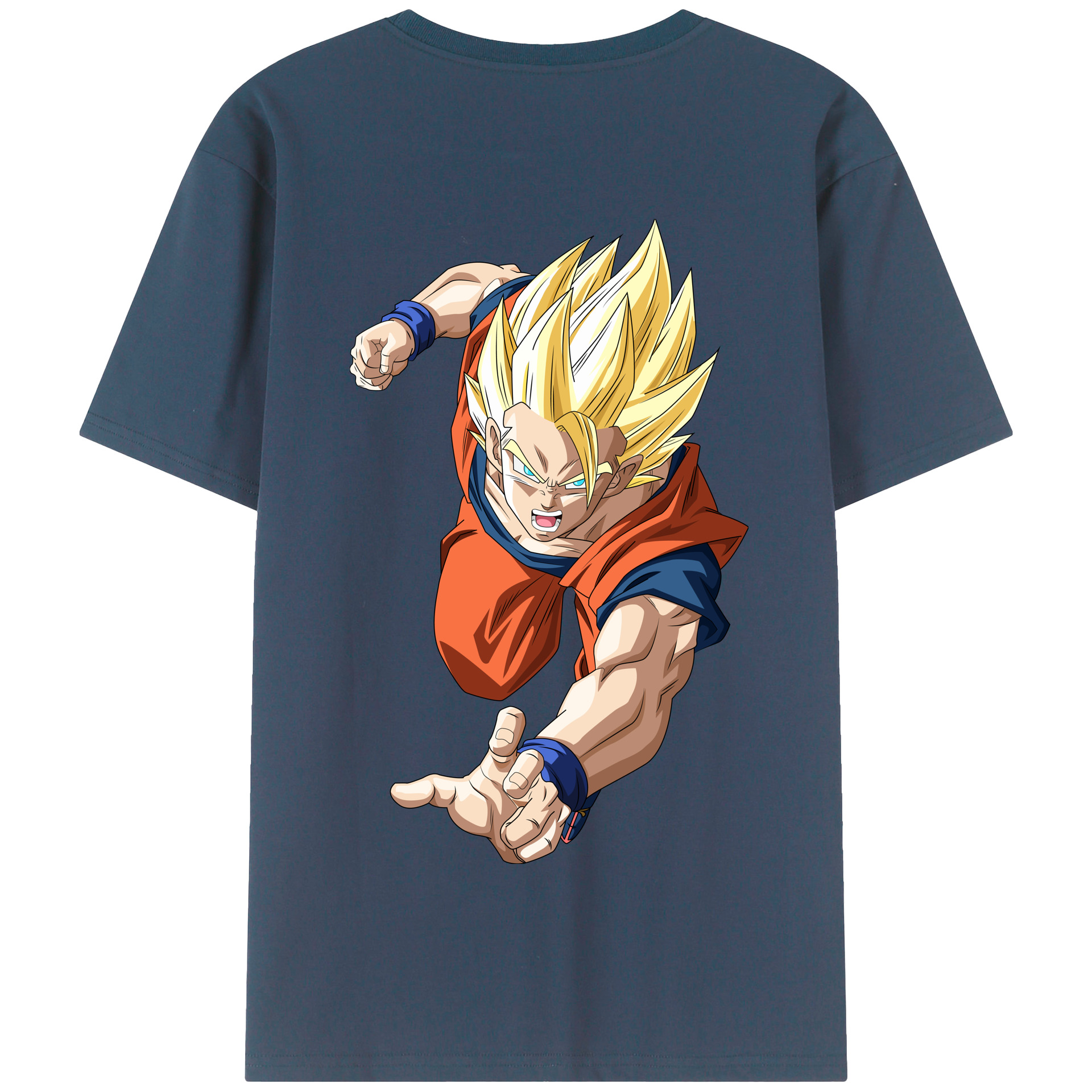 （画像用） ドラゴンボール 孫 悟飯（そんごはん）DRAGON BALL Son Gohan 綿100％半袖Tシャツ（背面プリント）