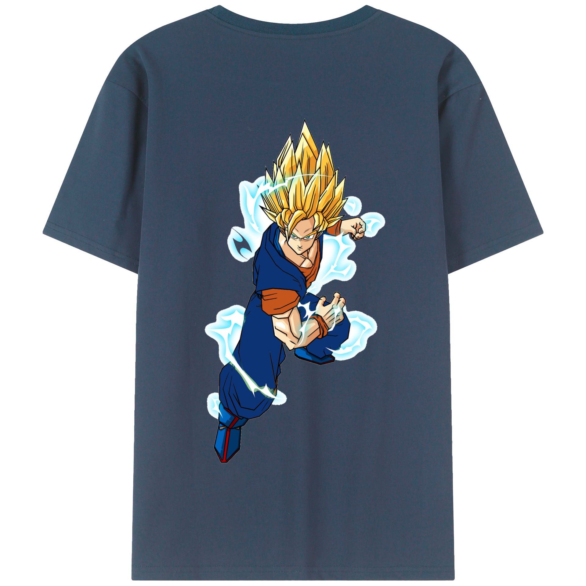 （画像用） ドラゴンボール 孫 悟飯（そんごはん）DRAGON BALL Son Gohan 綿100％半袖Tシャツ（背面プリント）