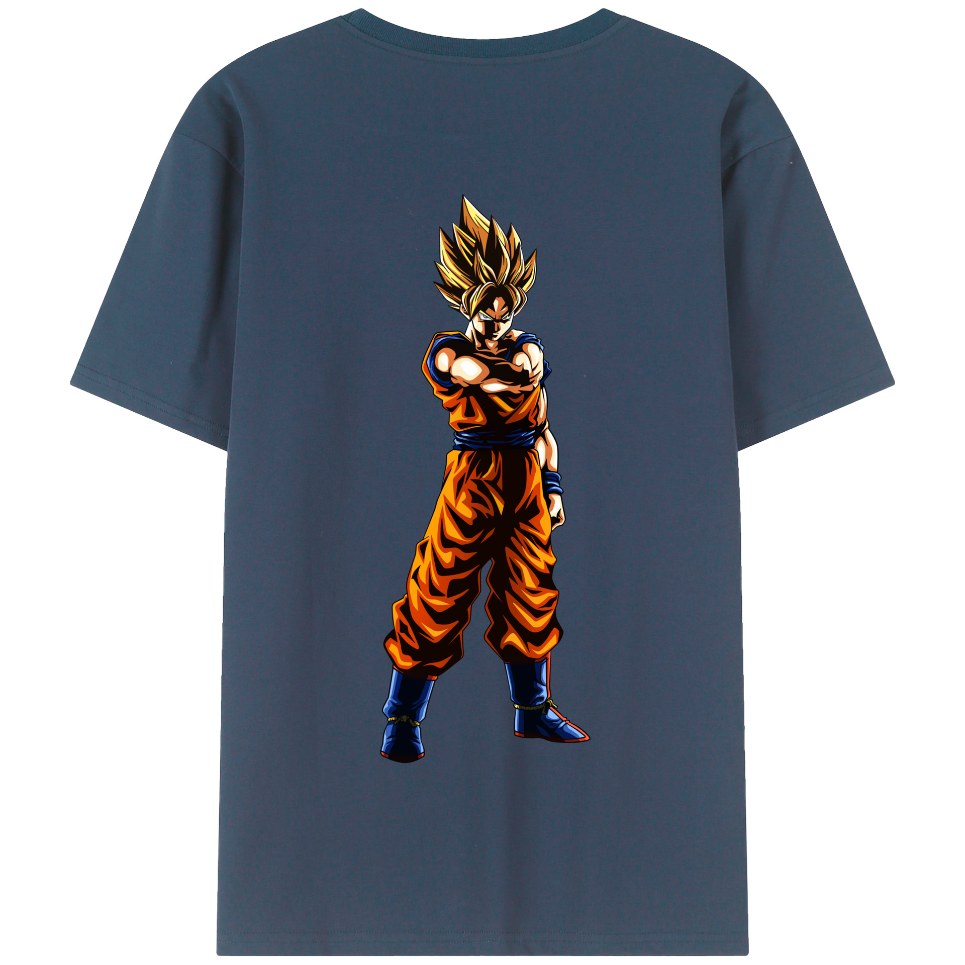 （画像用） ドラゴンボール 孫 悟飯（そんごはん）DRAGON BALL Son Gohan 綿100％半袖Tシャツ（背面プリント）