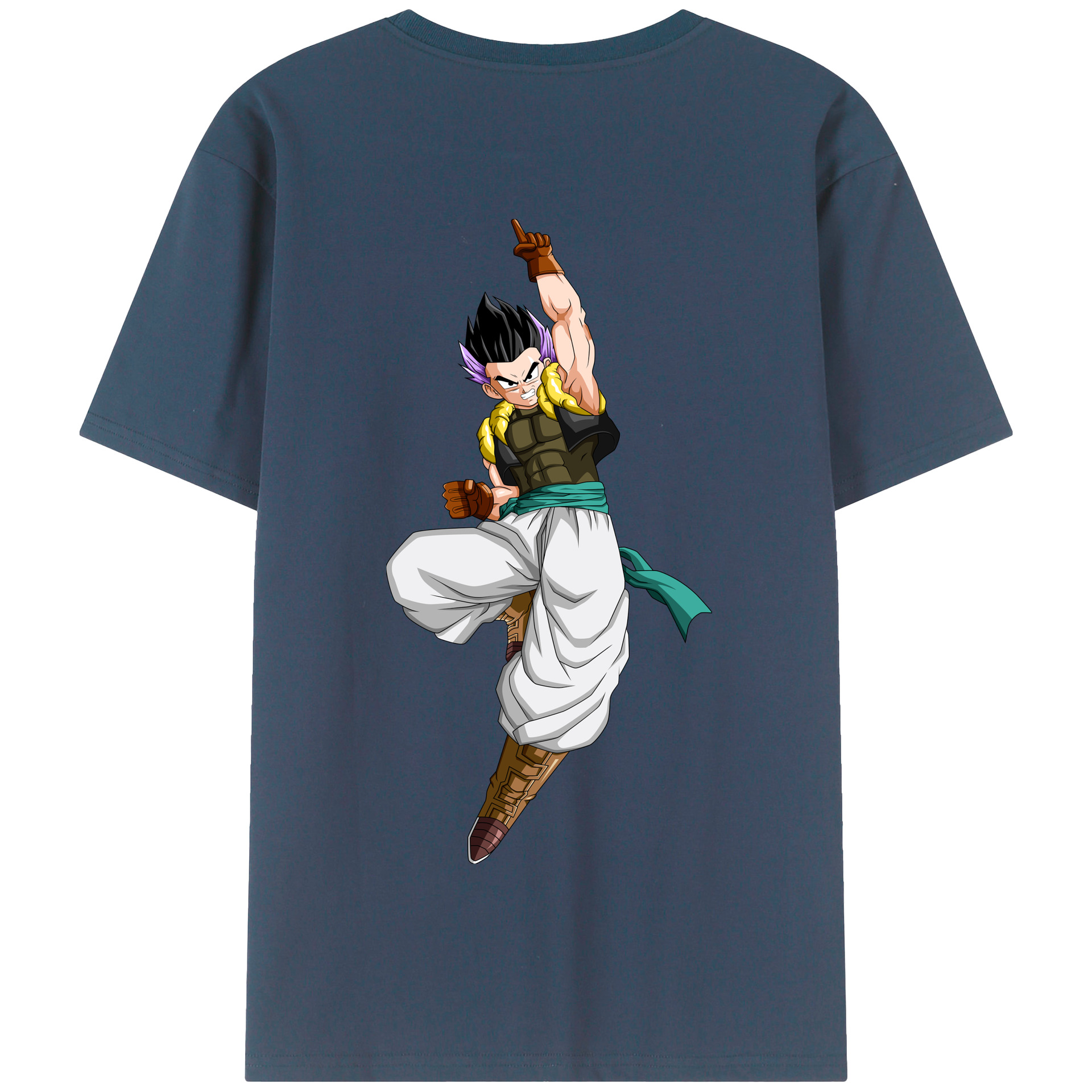 （画像用） ドラゴンボール 孫 悟飯（そんごはん）DRAGON BALL Son Gohan 綿100％半袖Tシャツ（背面プリント）