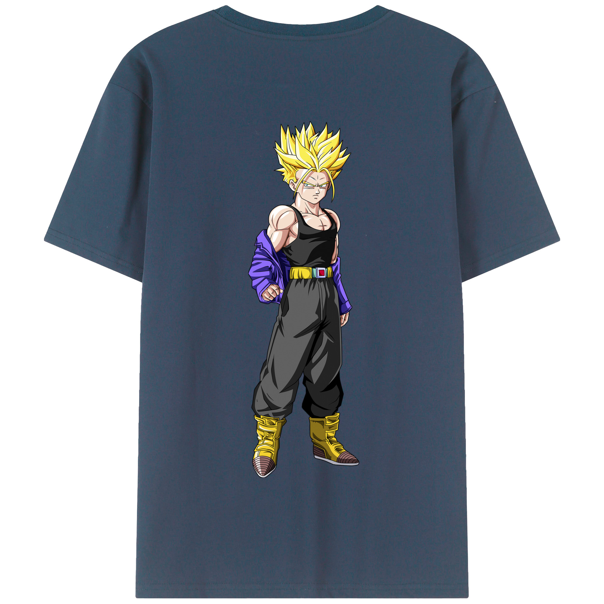 （画像用） ドラゴンボール トランクス（Torankusu）DRAGON BALL Trunks 綿100％半袖Tシャツ（背面プリント）