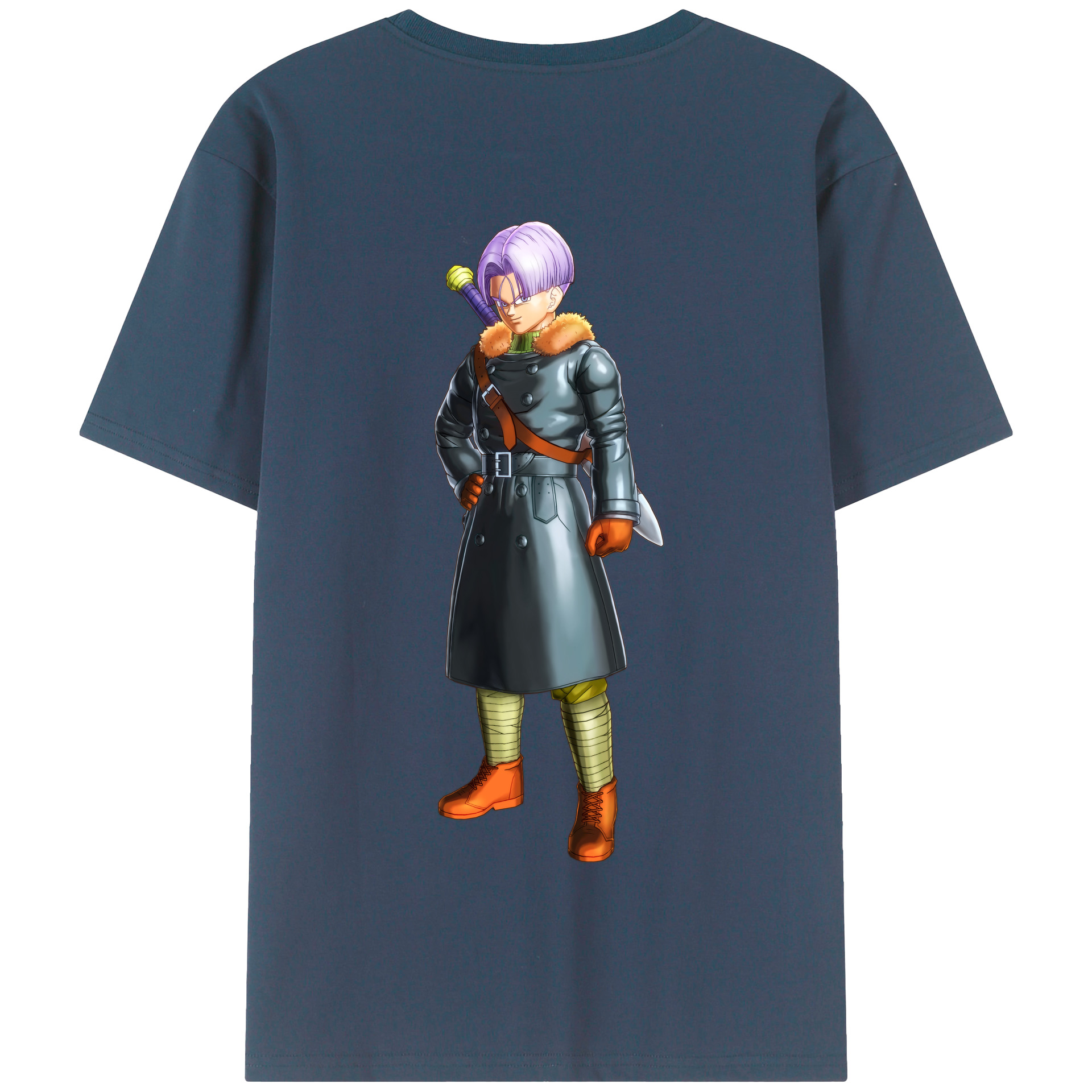 （画像用） ドラゴンボール トランクス（Torankusu）DRAGON BALL Trunks 綿100％半袖Tシャツ（背面プリント）