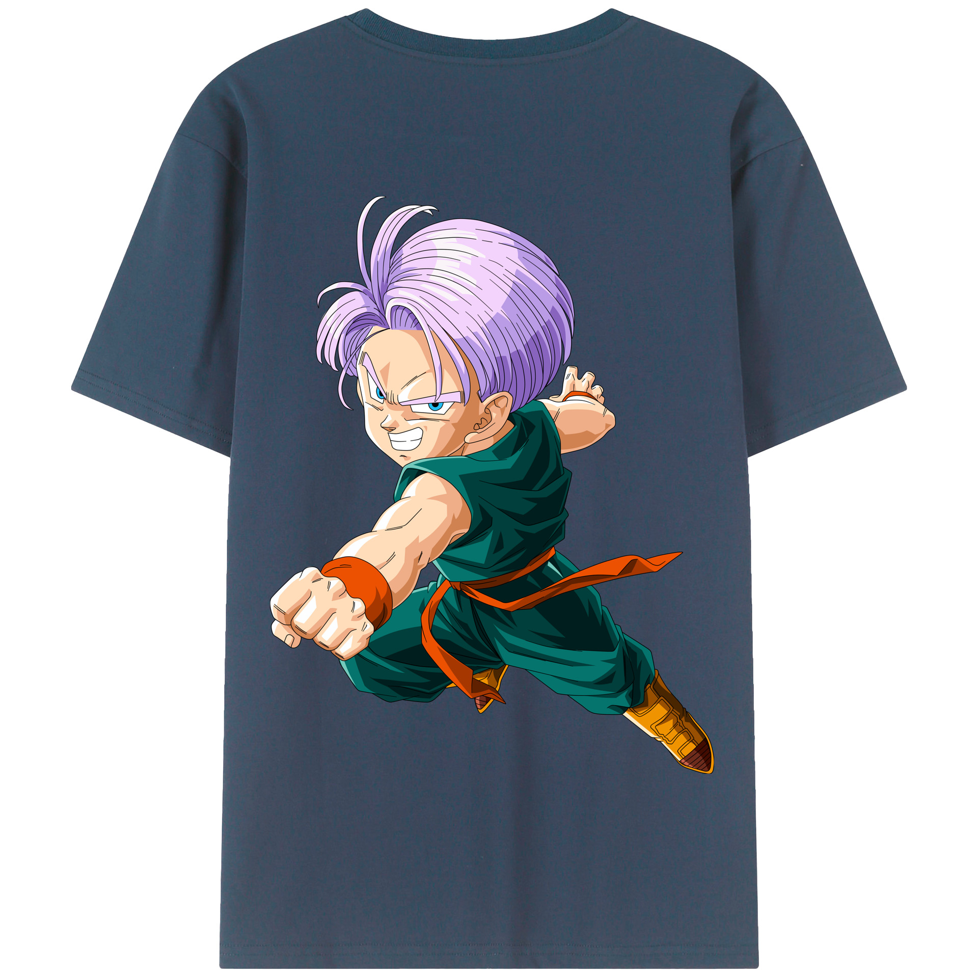 （画像用） ドラゴンボール トランクス（Torankusu）DRAGON BALL Trunks 綿100％半袖Tシャツ（背面プリント）