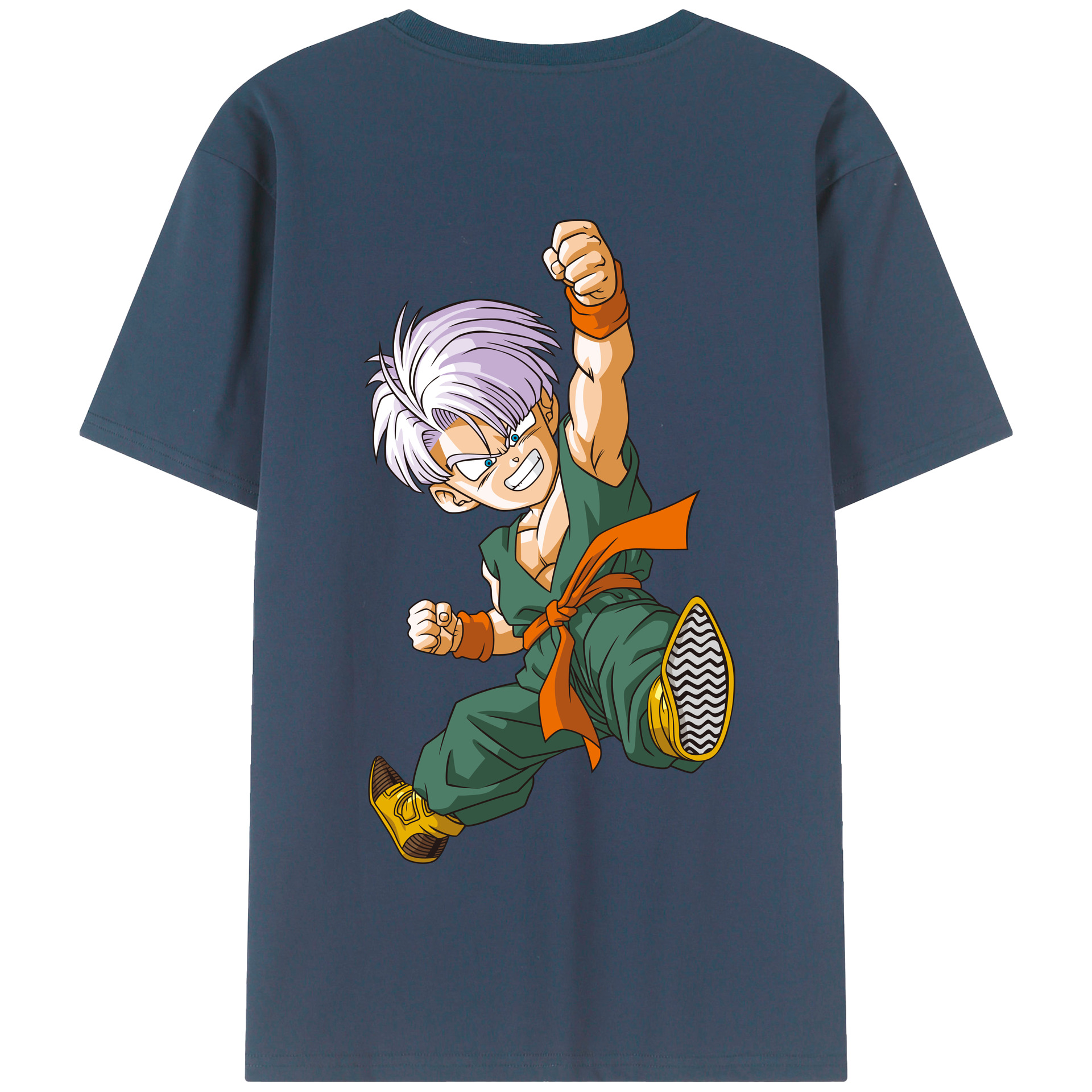 （画像用） ドラゴンボール トランクス（Torankusu）DRAGON BALL Trunks 綿100％半袖Tシャツ（背面プリント）