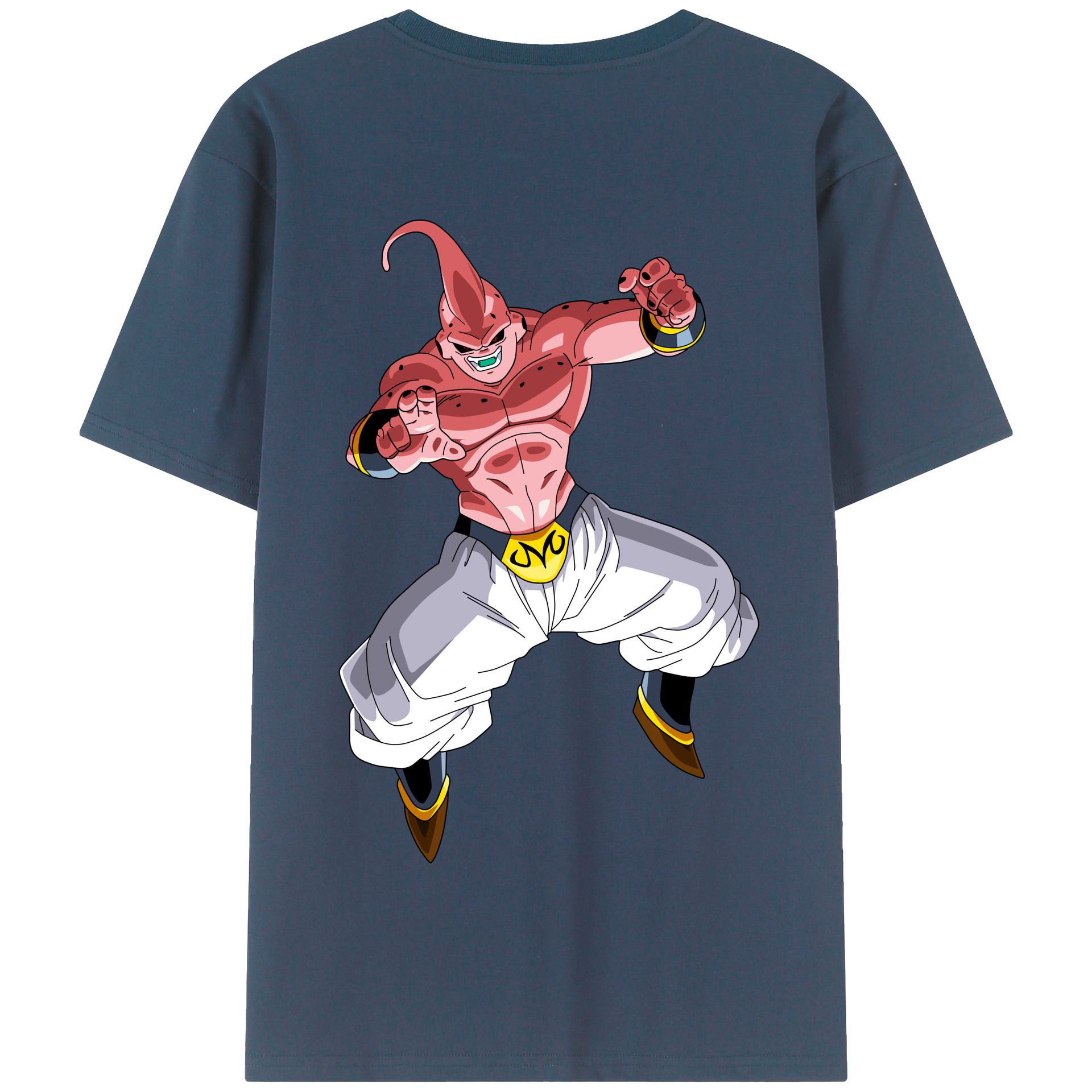 （画像用） ドラゴンボール 魔人ブウ DRAGON BALL Majin Buu 綿100％半袖Tシャツ（背面プリント）