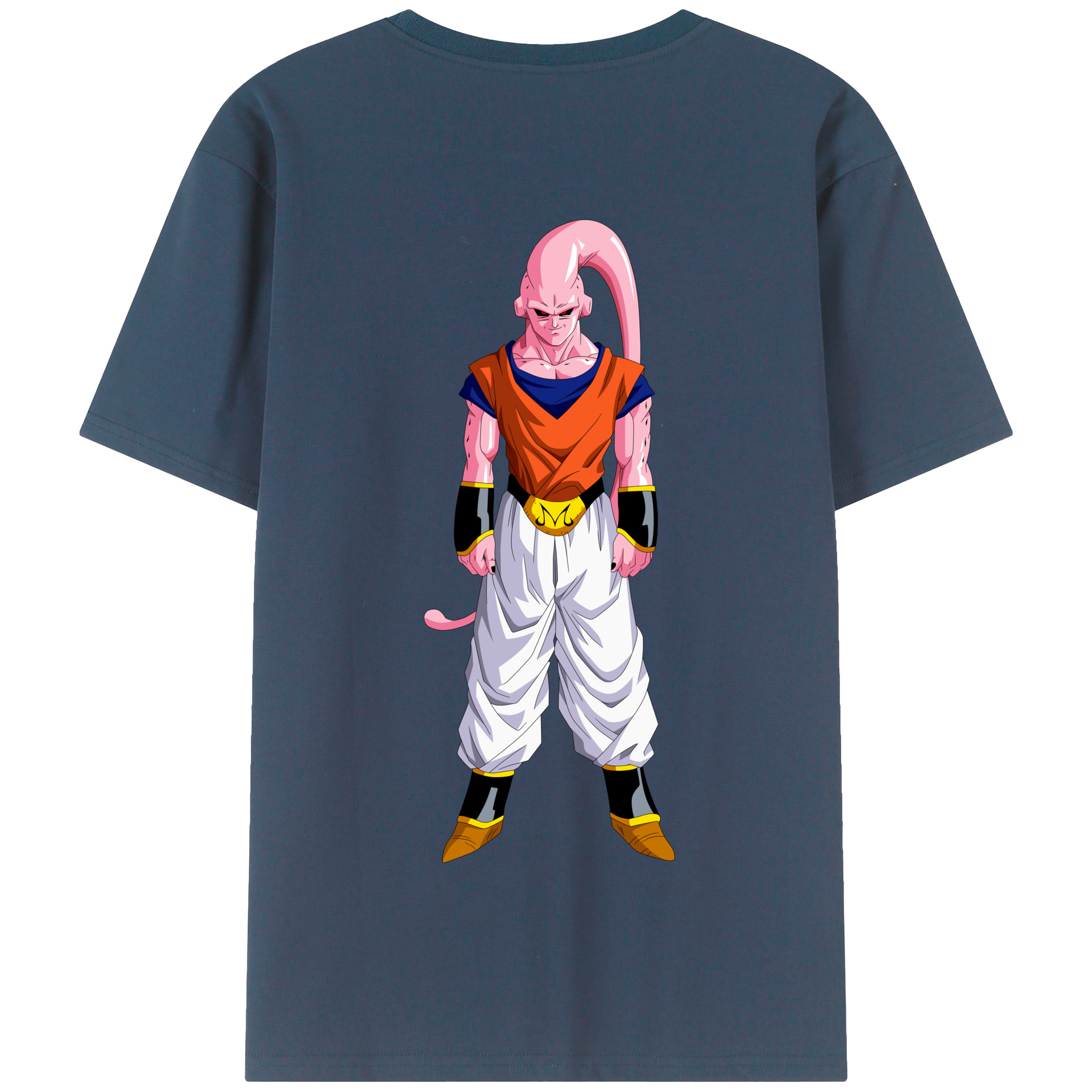 （画像用） ドラゴンボール 魔人ブウ DRAGON BALL Majin Buu 綿100％半袖Tシャツ（背面プリント）