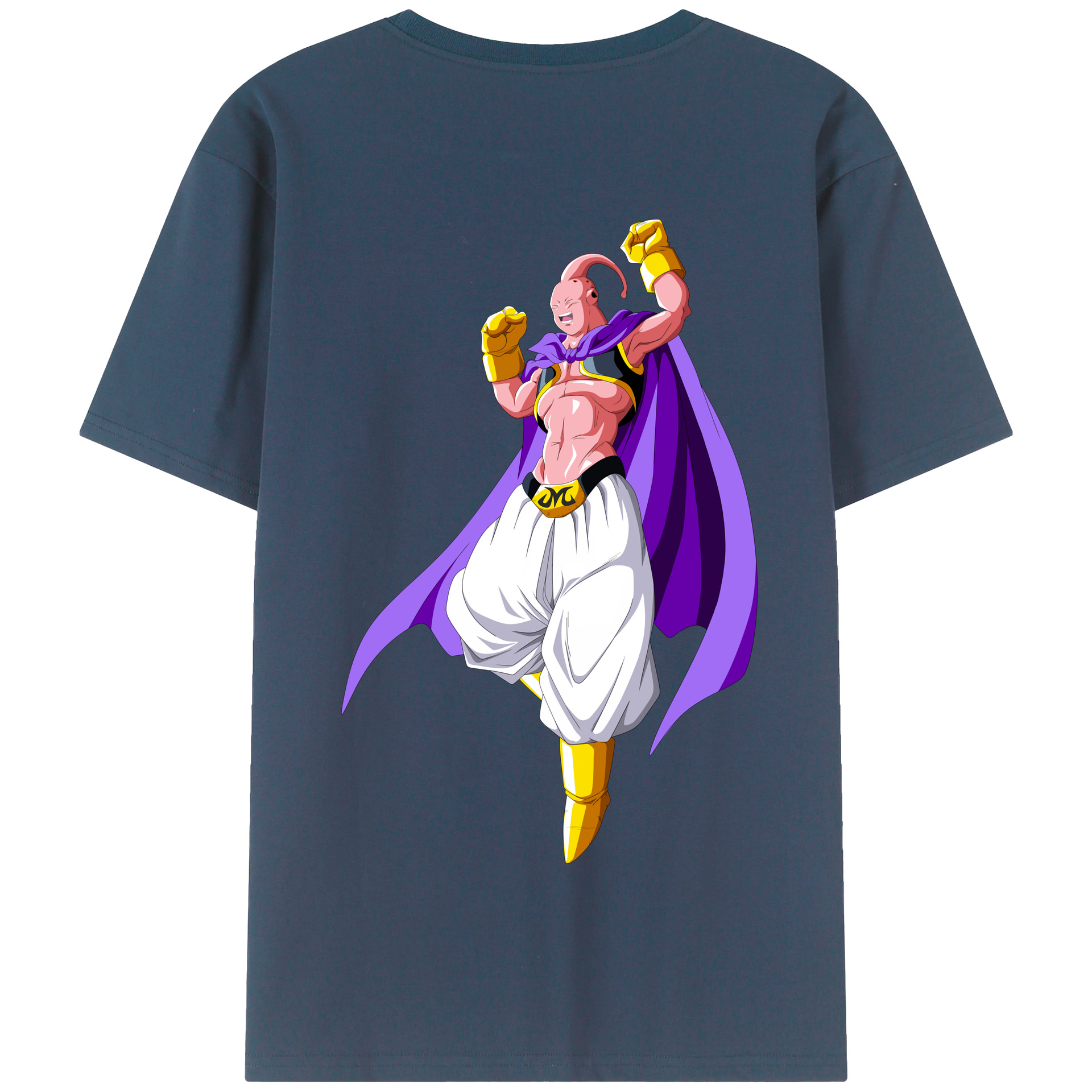 （画像用） ドラゴンボール 魔人ブウ DRAGON BALL Majin Buu 綿100％半袖Tシャツ（背面プリント）
