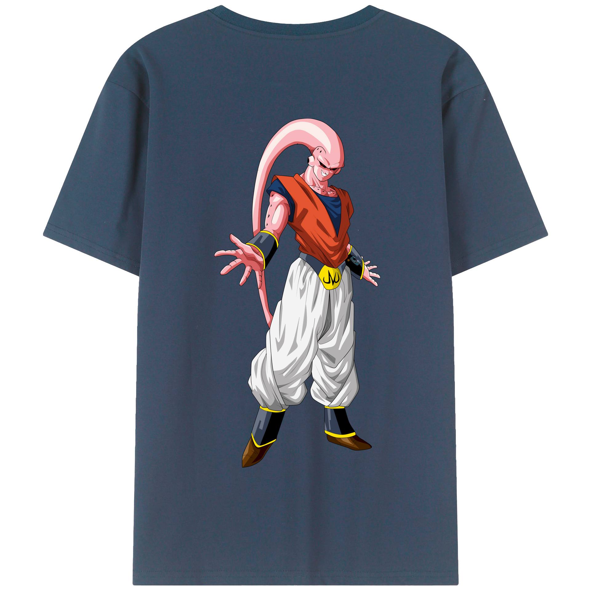 （画像用） ドラゴンボール 魔人ブウ DRAGON BALL Majin Buu 綿100％半袖Tシャツ（背面プリント）