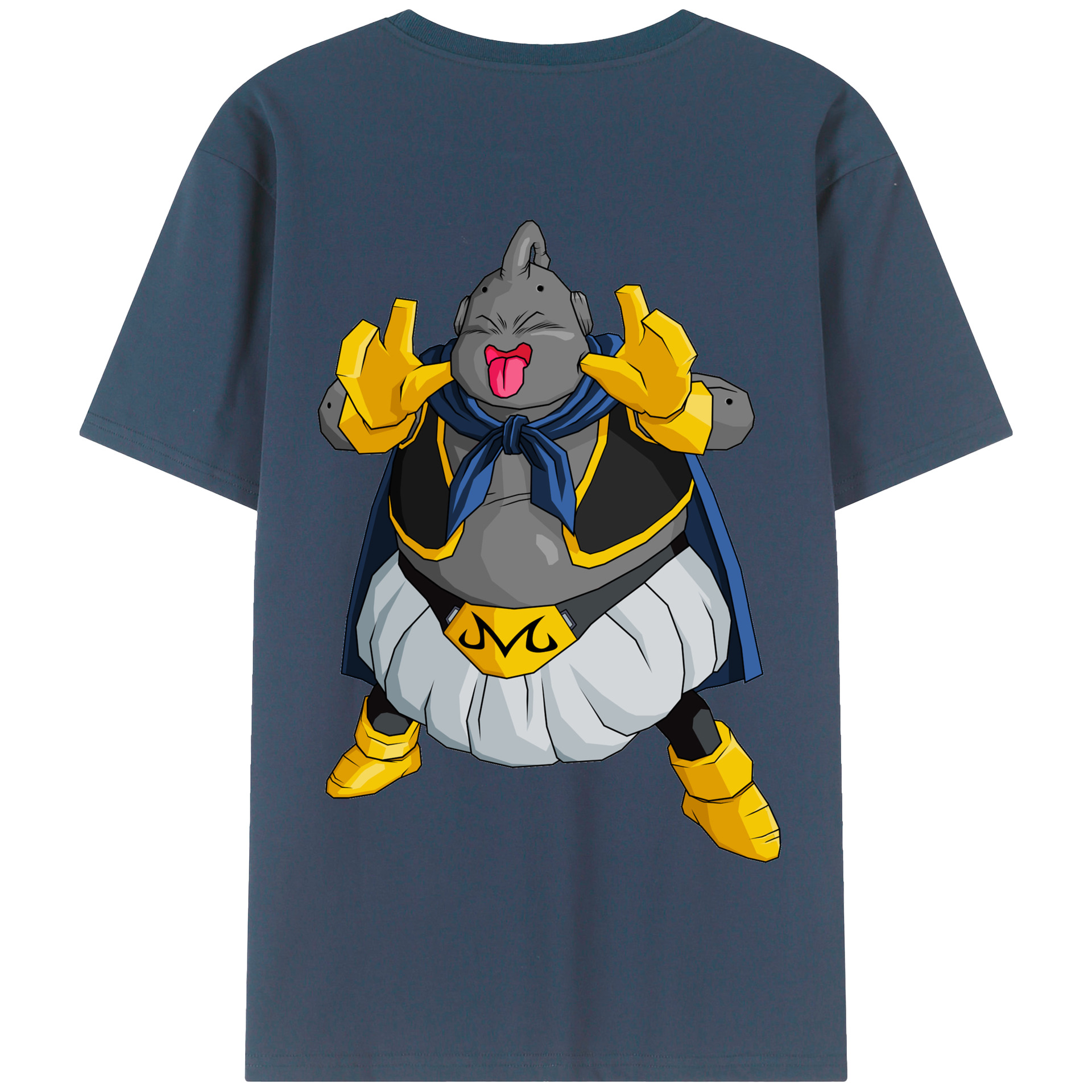 （画像用） ドラゴンボール 魔人ブウ DRAGON BALL Majin Buu 綿100％半袖Tシャツ（背面プリント）