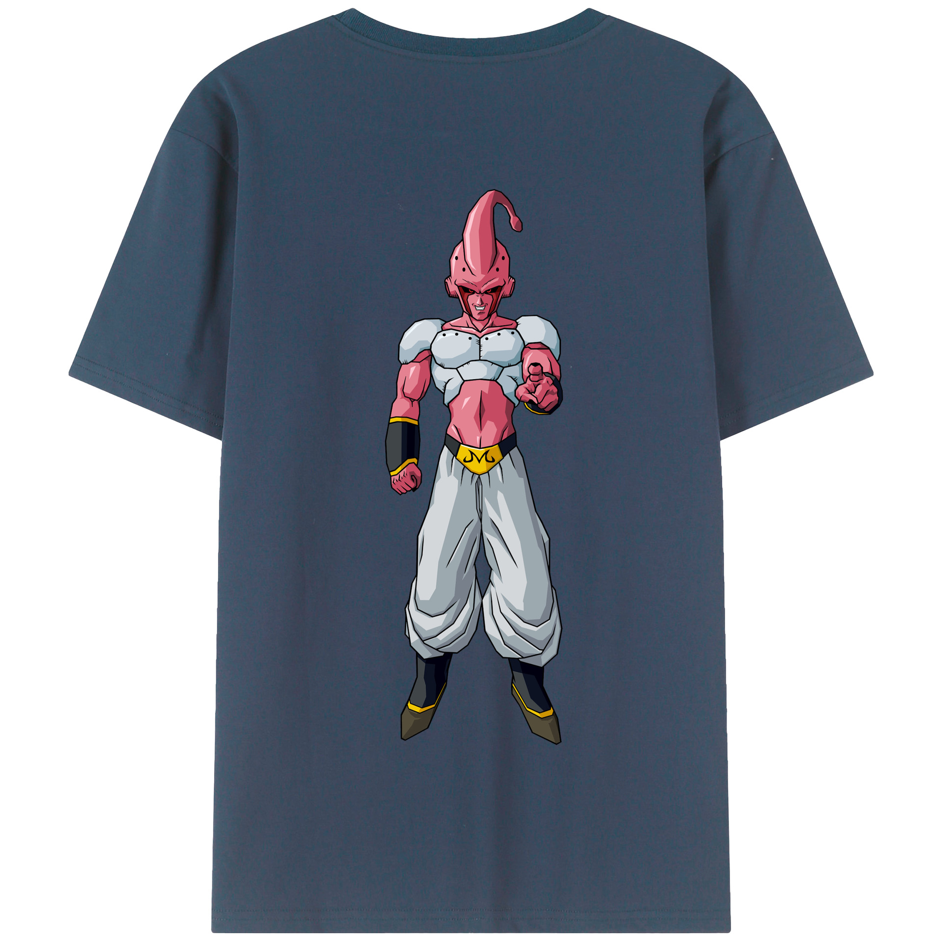 （画像用） ドラゴンボール 魔人ブウ DRAGON BALL Majin Buu 綿100％半袖Tシャツ（背面プリント）