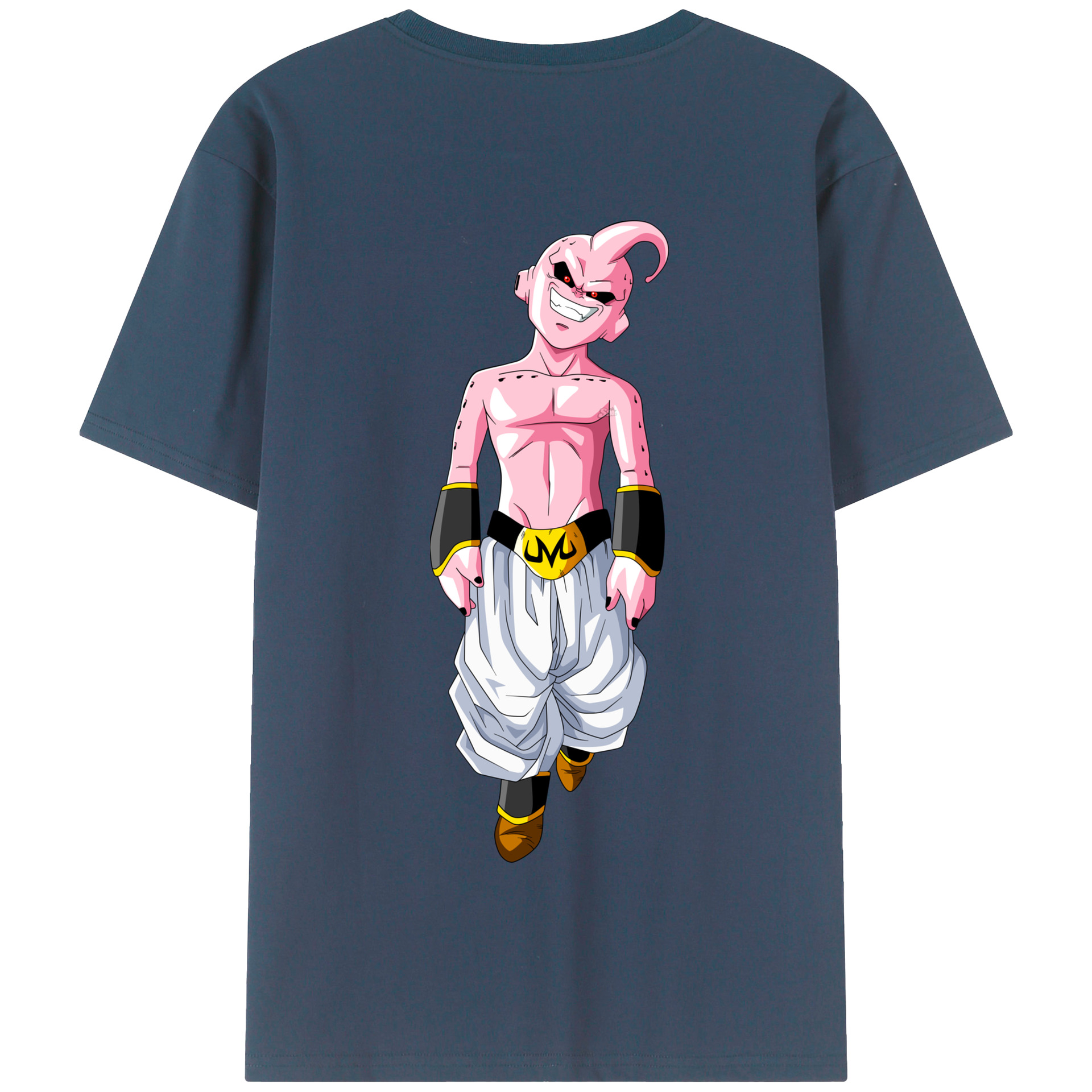 （画像用） ドラゴンボール 魔人ブウ DRAGON BALL Majin Buu 綿100％半袖Tシャツ（背面プリント）