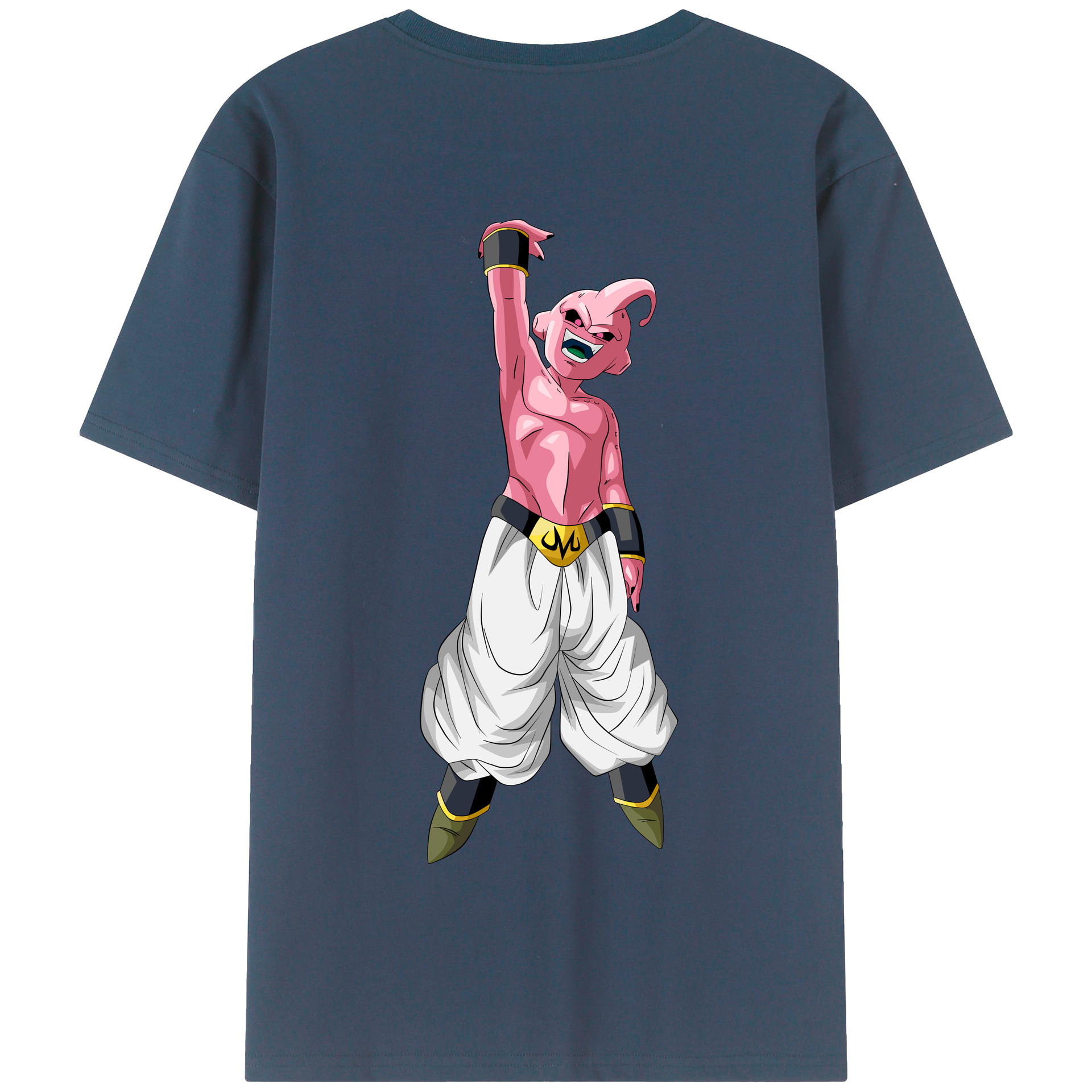 （画像用） ドラゴンボール 魔人ブウ DRAGON BALL Majin Buu 綿100％半袖Tシャツ（背面プリント）