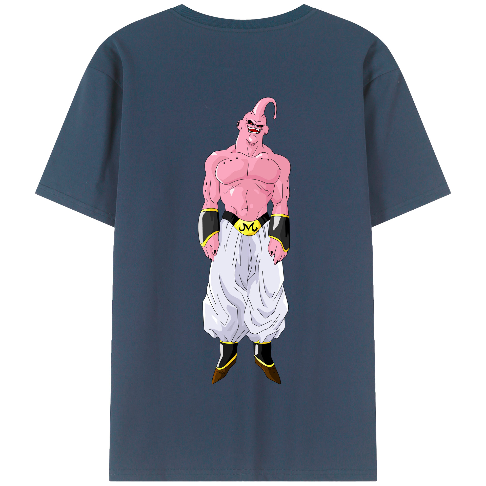 （画像用） ドラゴンボール 魔人ブウ DRAGON BALL Majin Buu 綿100％半袖Tシャツ（背面プリント）