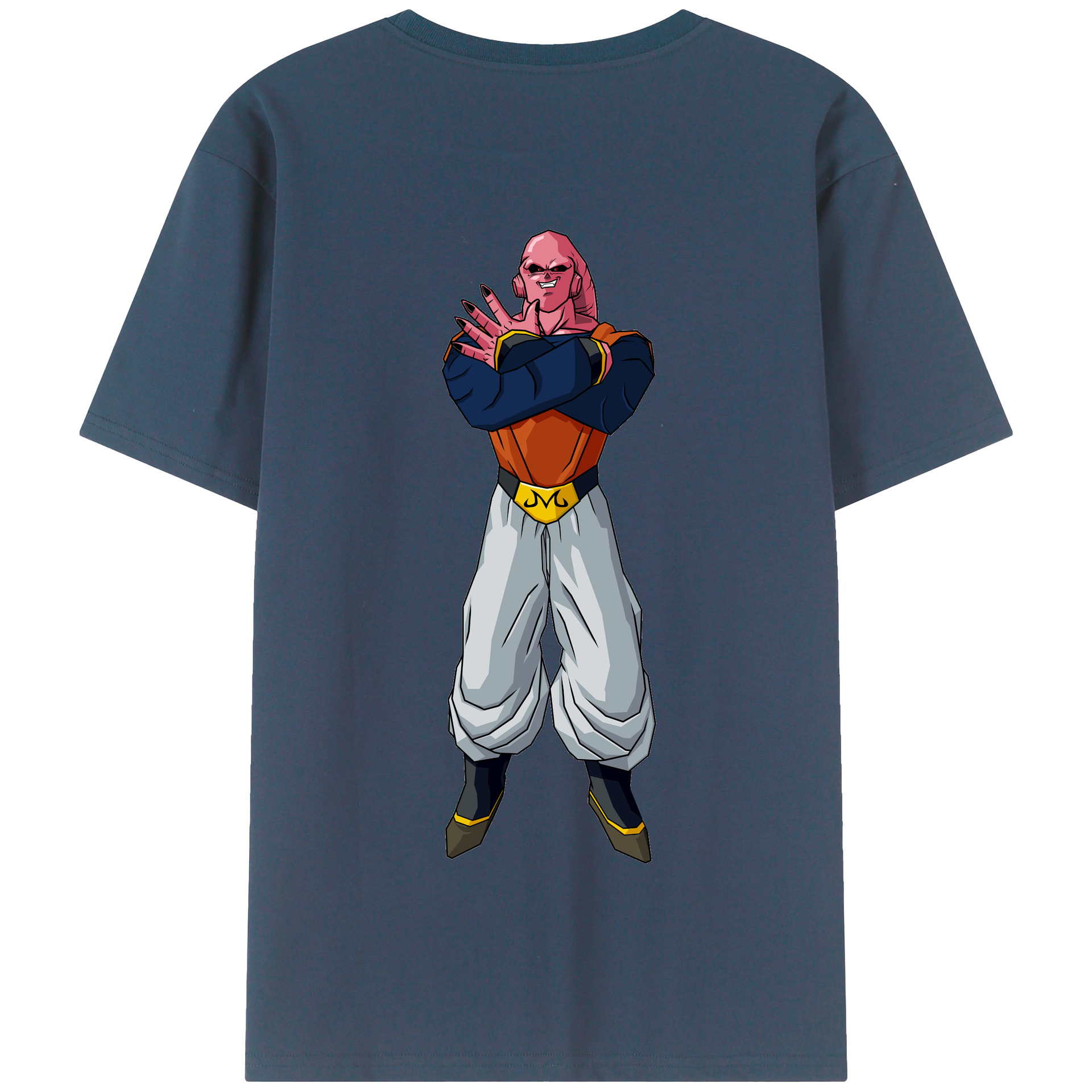 （画像用） ドラゴンボール 魔人ブウ DRAGON BALL Majin Buu 綿100％半袖Tシャツ（背面プリント）