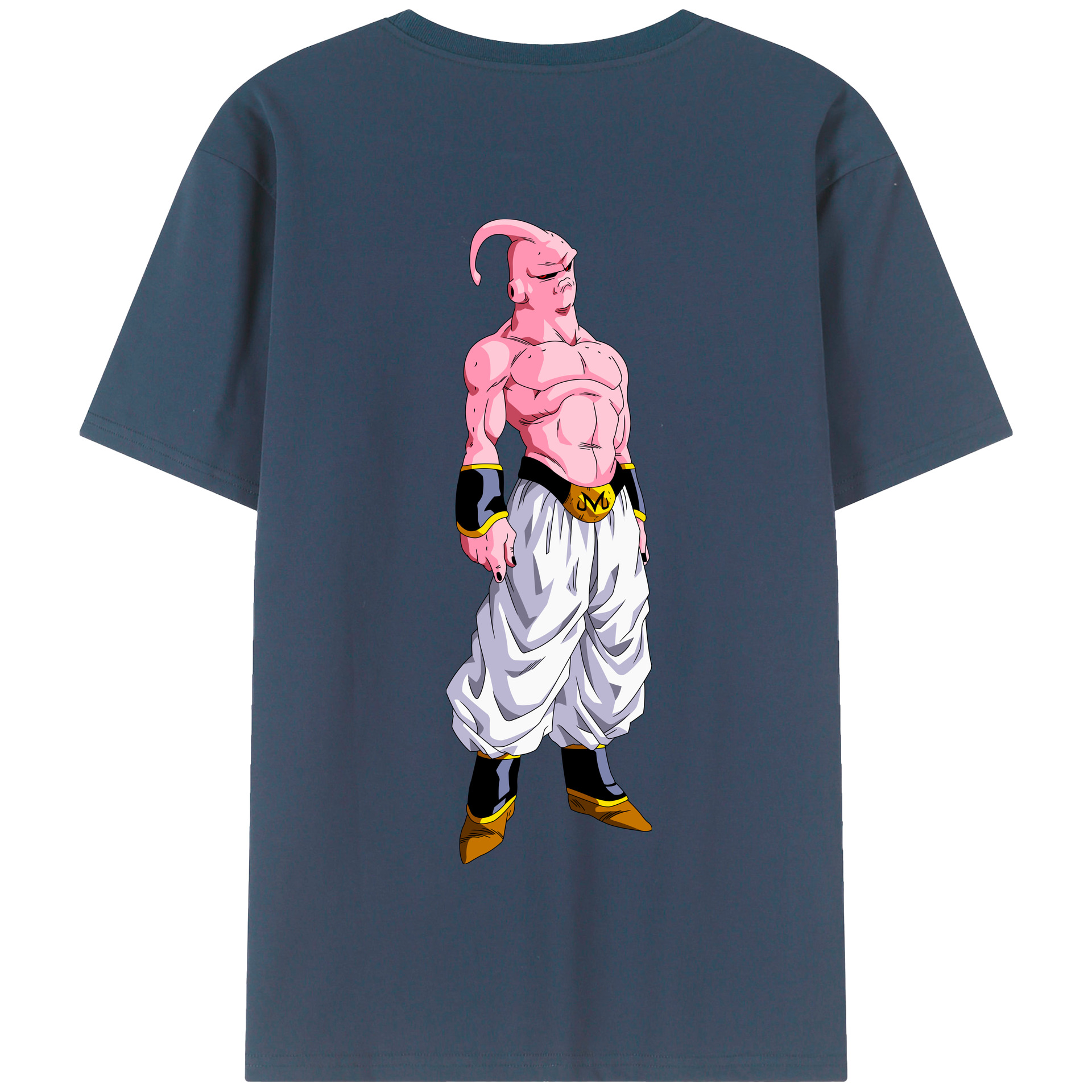 （画像用） ドラゴンボール 魔人ブウ DRAGON BALL Majin Buu 綿100％半袖Tシャツ（背面プリント）