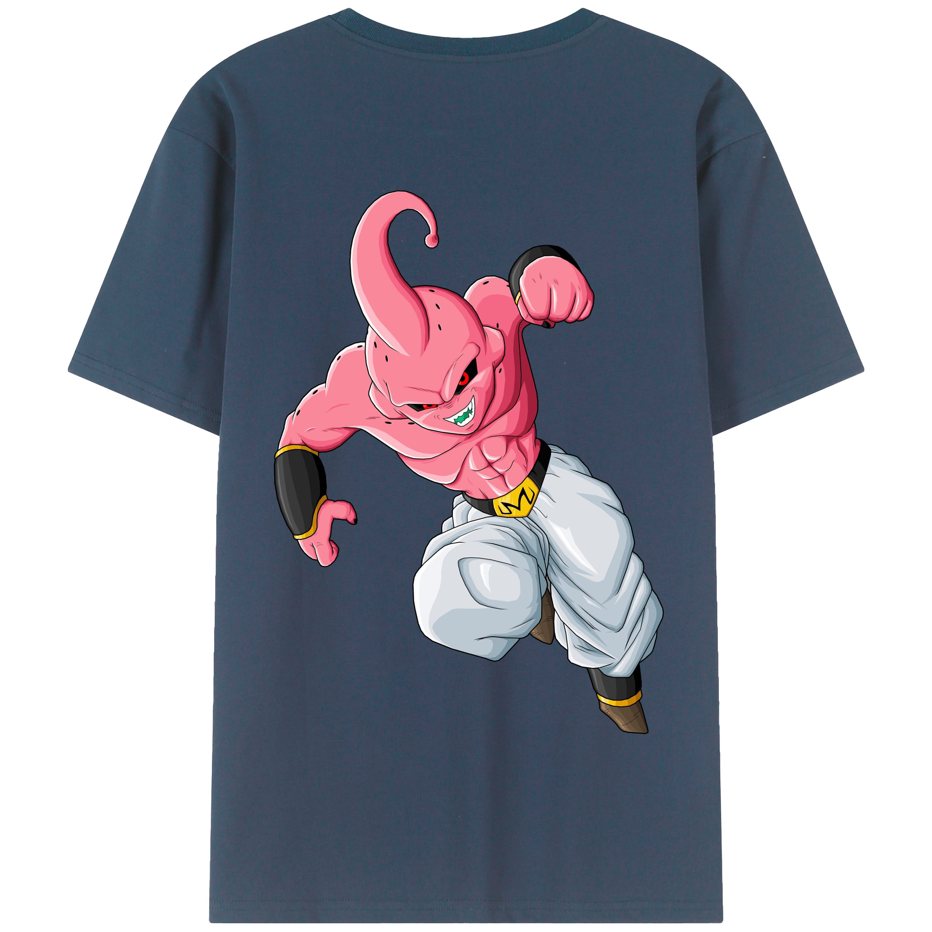 （画像用） ドラゴンボール 魔人ブウ DRAGON BALL Majin Buu 綿100％半袖Tシャツ（背面プリント）