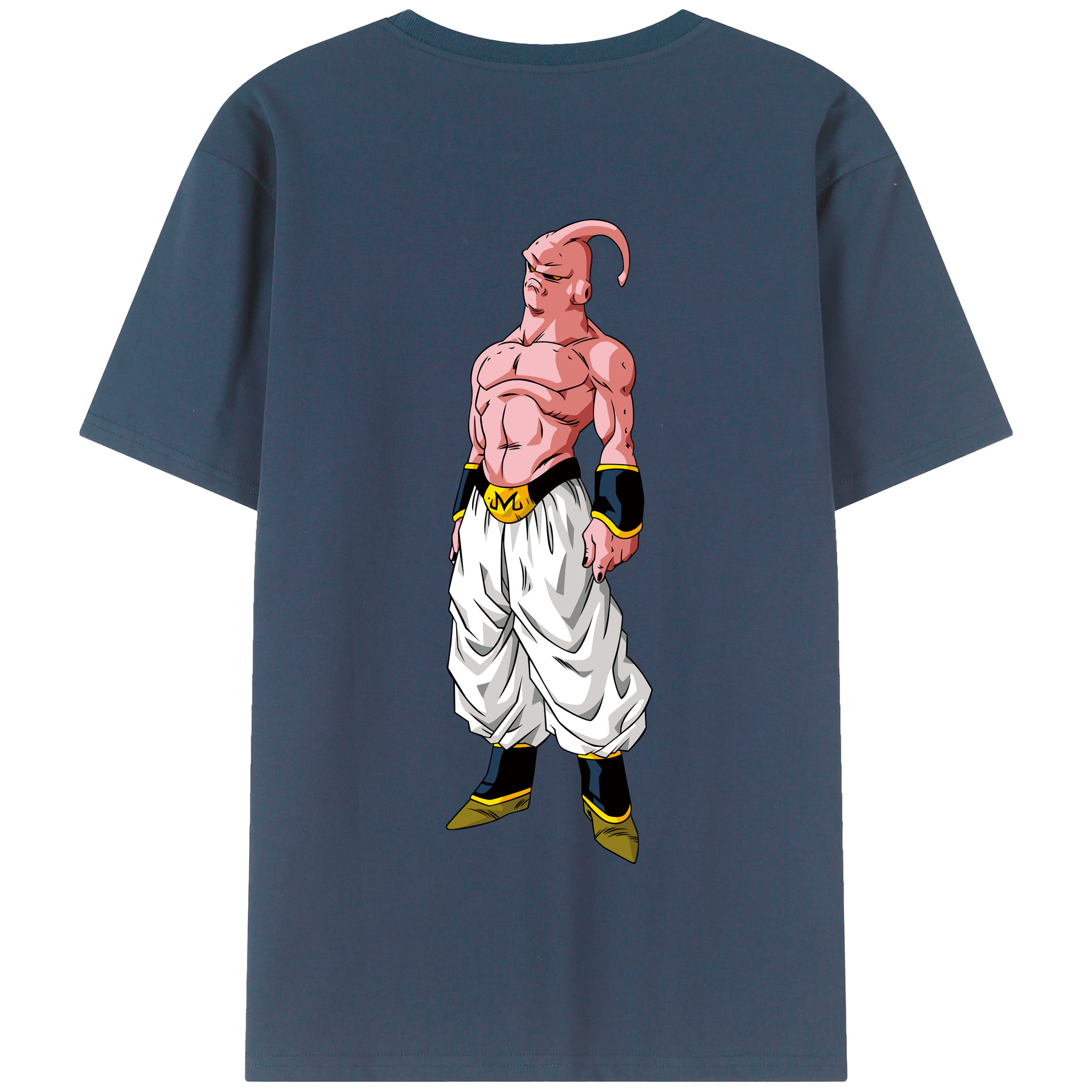 （画像用） ドラゴンボール 魔人ブウ DRAGON BALL Majin Buu 綿100％半袖Tシャツ（背面プリント）